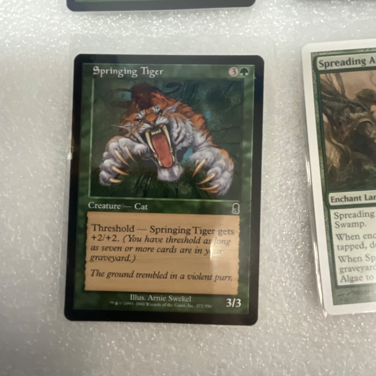MTG 20 Green Cards Mixed ODS 8ED MRD Spitting Spider Slith Predator - Image 6