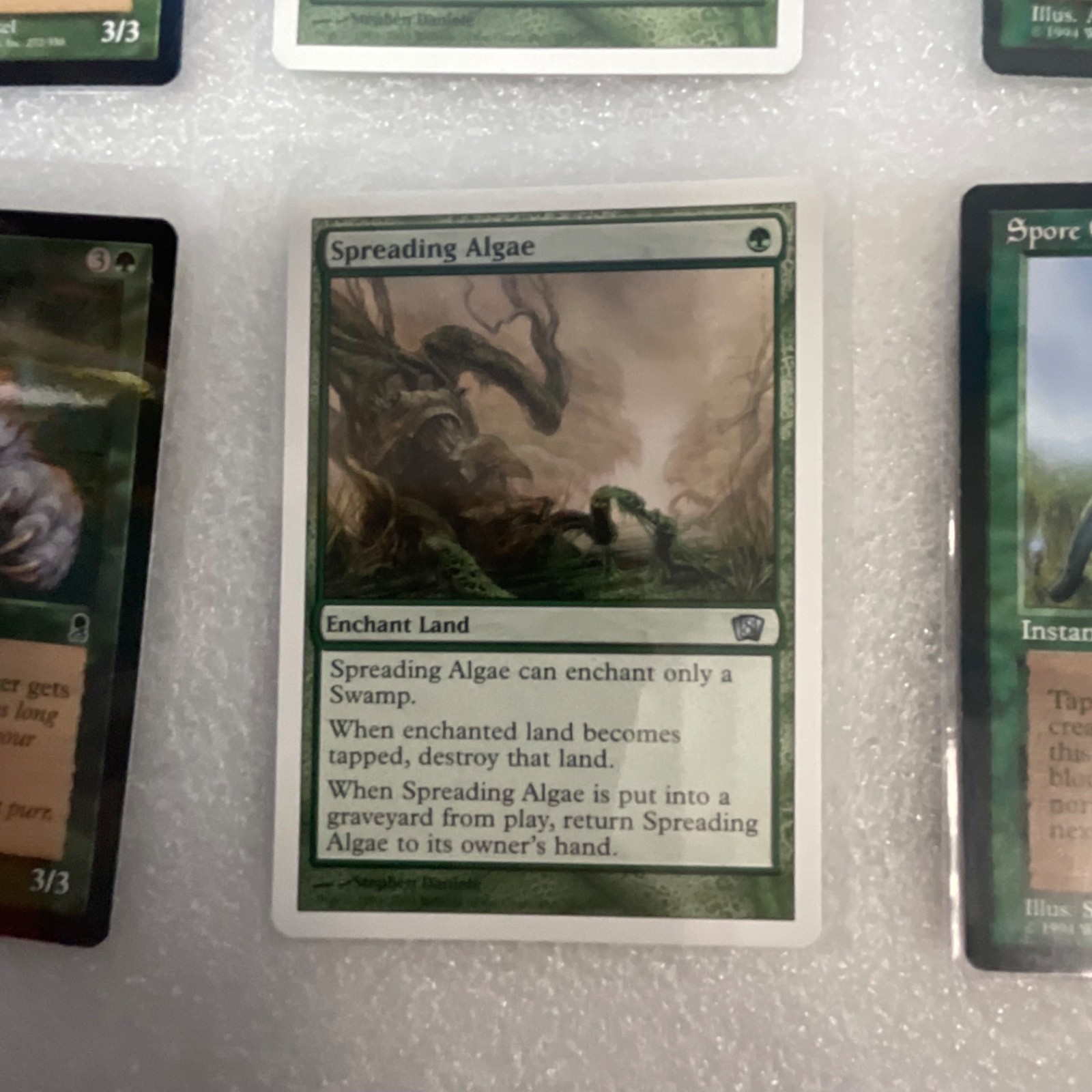 MTG 20 Green Cards Mixed ODS 8ED MRD Spitting Spider Slith Predator - Image 7