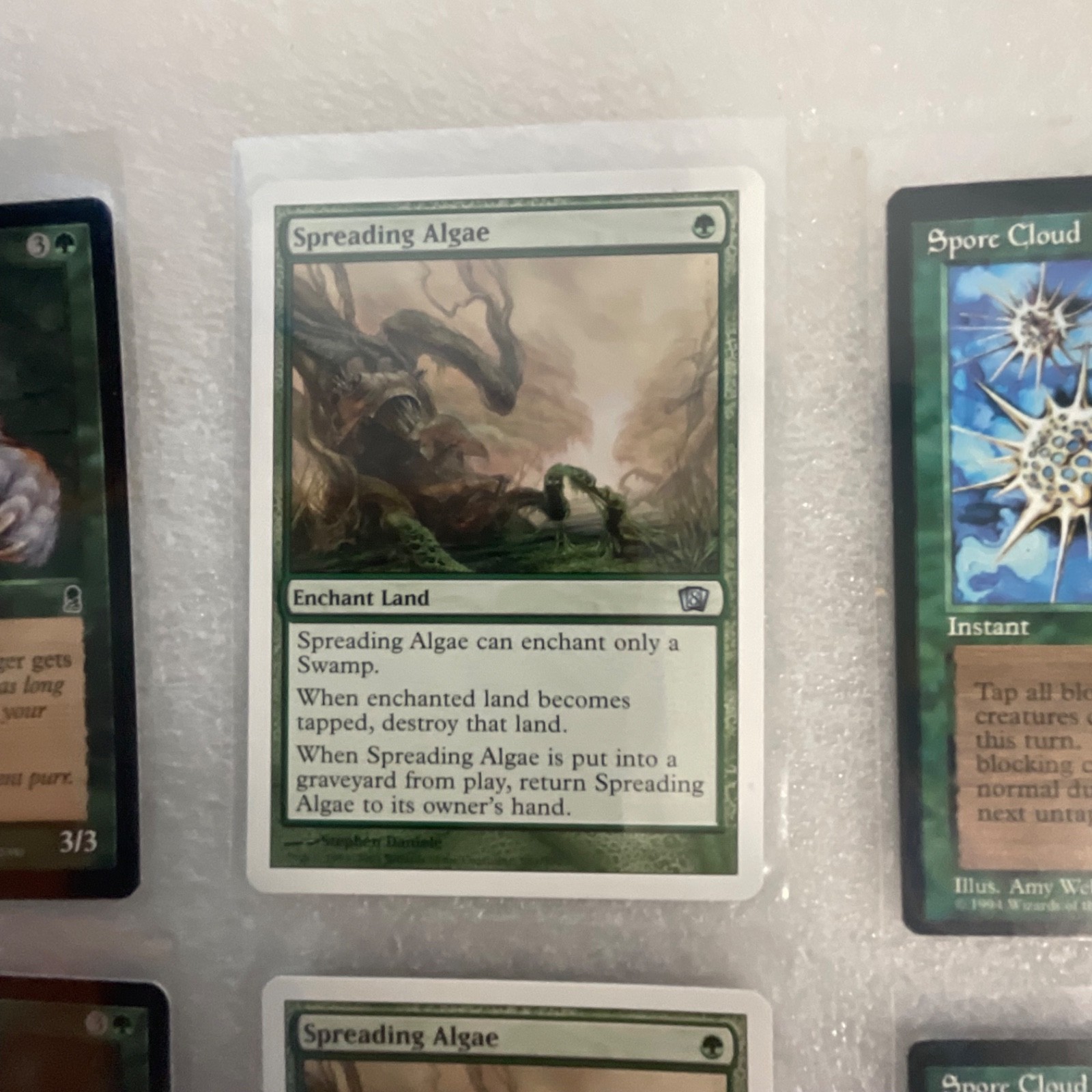 MTG 20 Green Cards Mixed ODS 8ED MRD Spitting Spider Slith Predator - Image 9