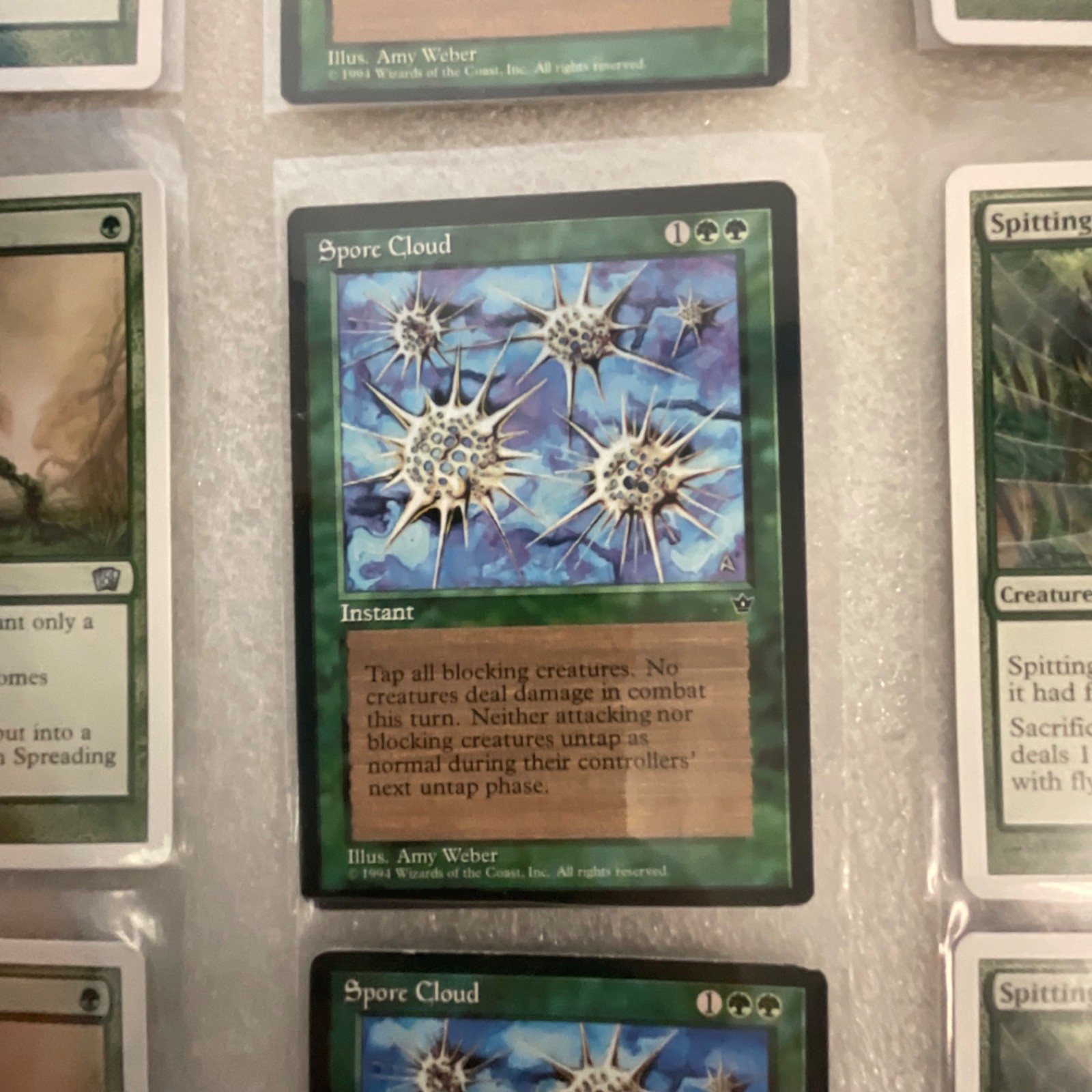 MTG 20 Green Cards Mixed ODS 8ED MRD Spitting Spider Slith Predator - Image 12