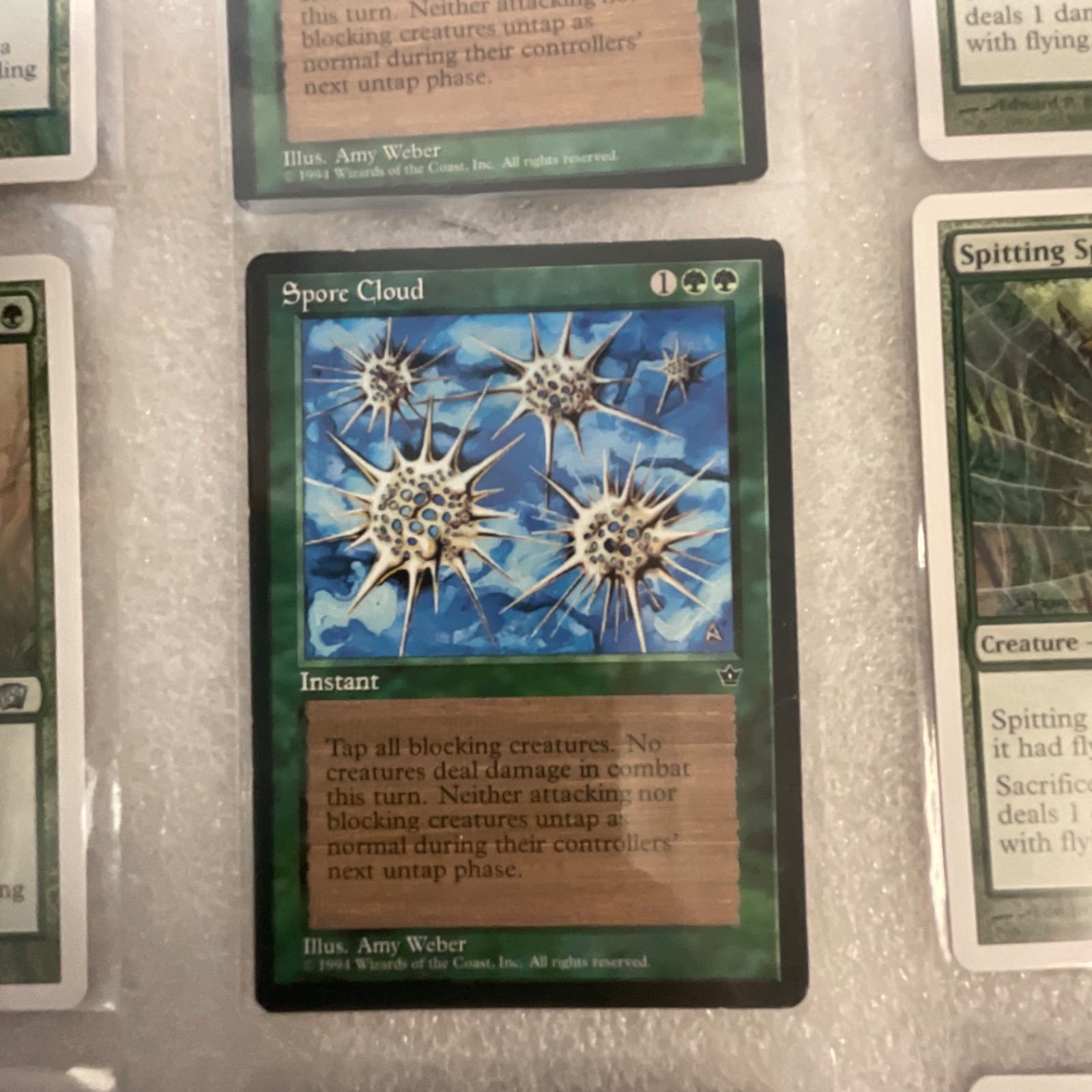 MTG 20 Green Cards Mixed ODS 8ED MRD Spitting Spider Slith Predator - Image 13