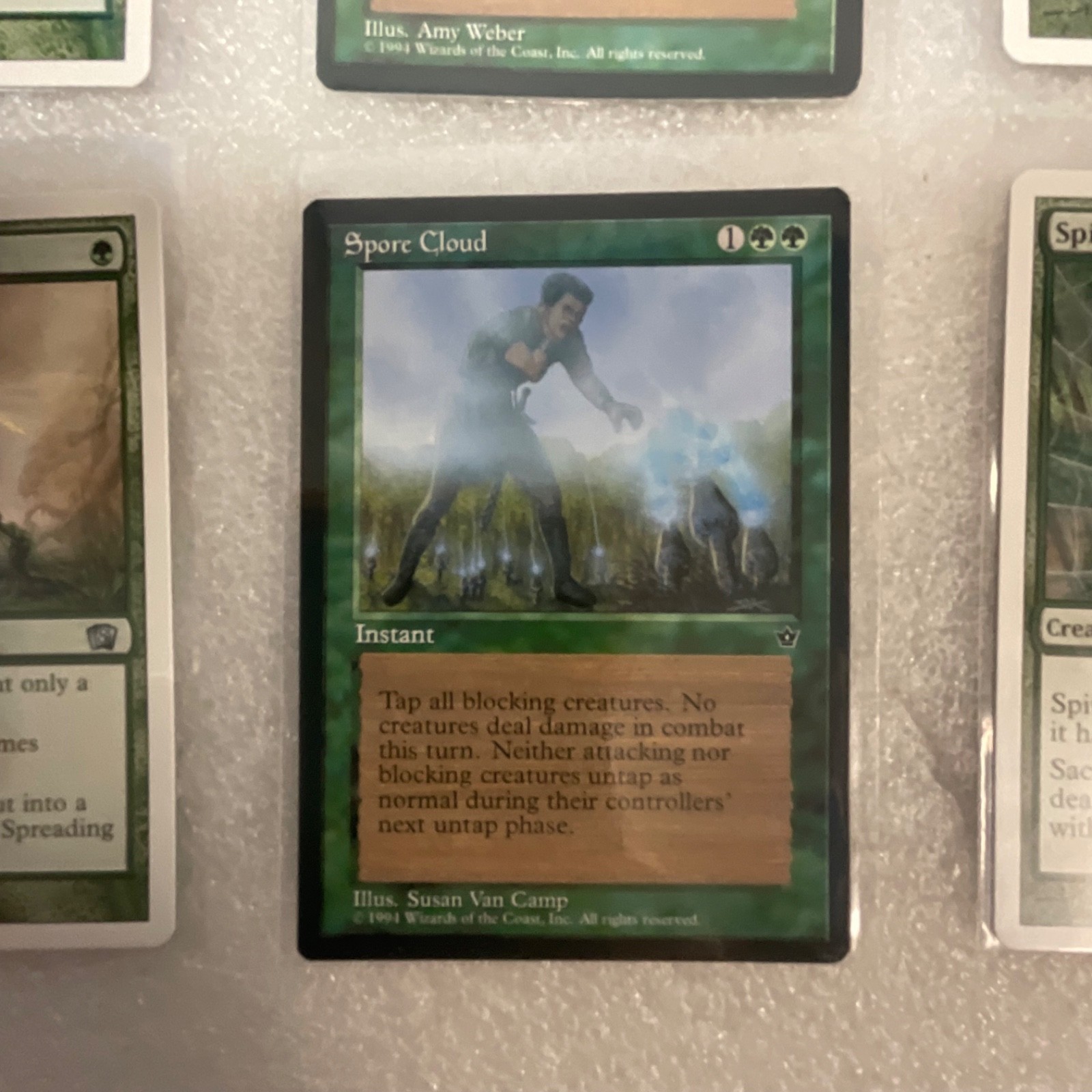 MTG 20 Green Cards Mixed ODS 8ED MRD Spitting Spider Slith Predator - Image 14
