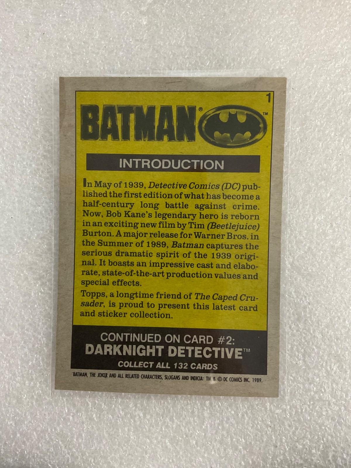 1989 Topps Batman Movie Mixed Non-Sports Trading Cards Lot of 10 - Image 13