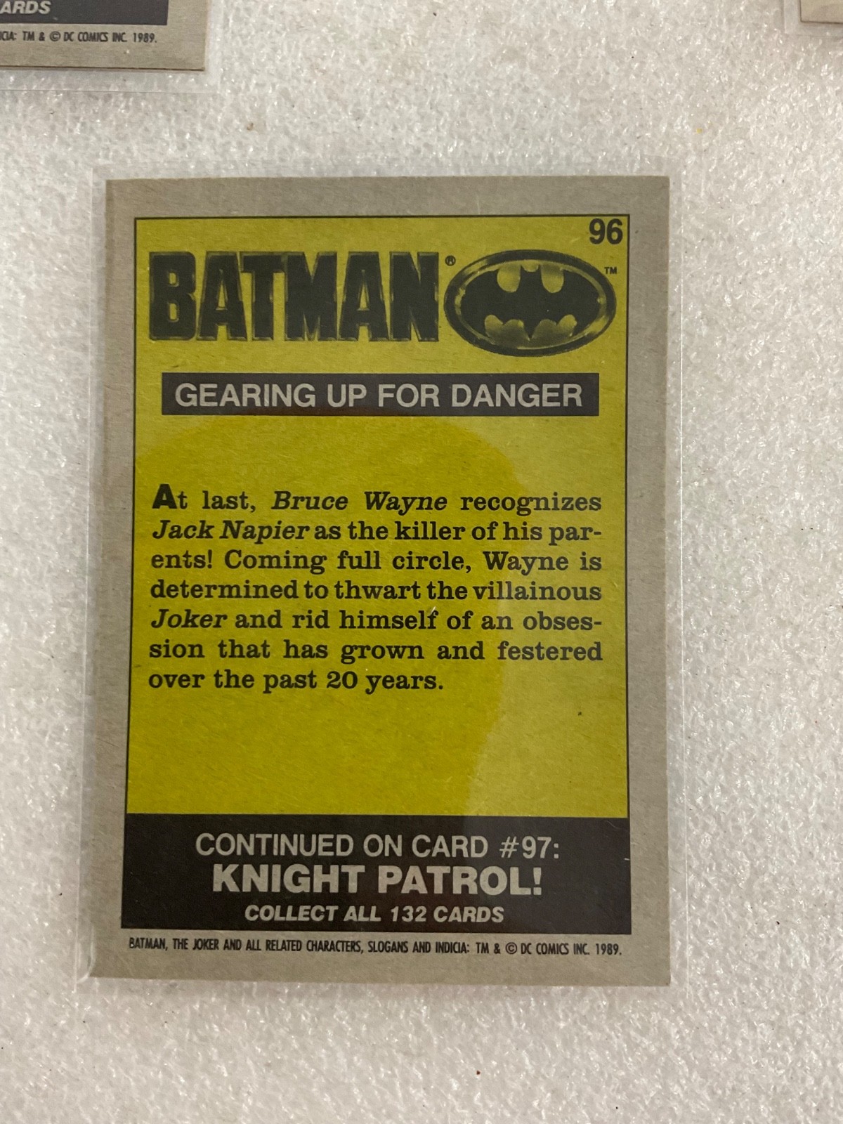 1989 Topps Batman Movie Mixed Non-Sports Trading Cards Lot of 10 - Image 18