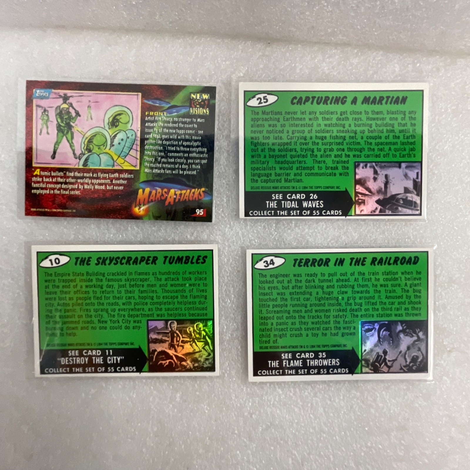 1994 Topps Mars Attacks Archives Trading Cards Lot of 13 - Image 17