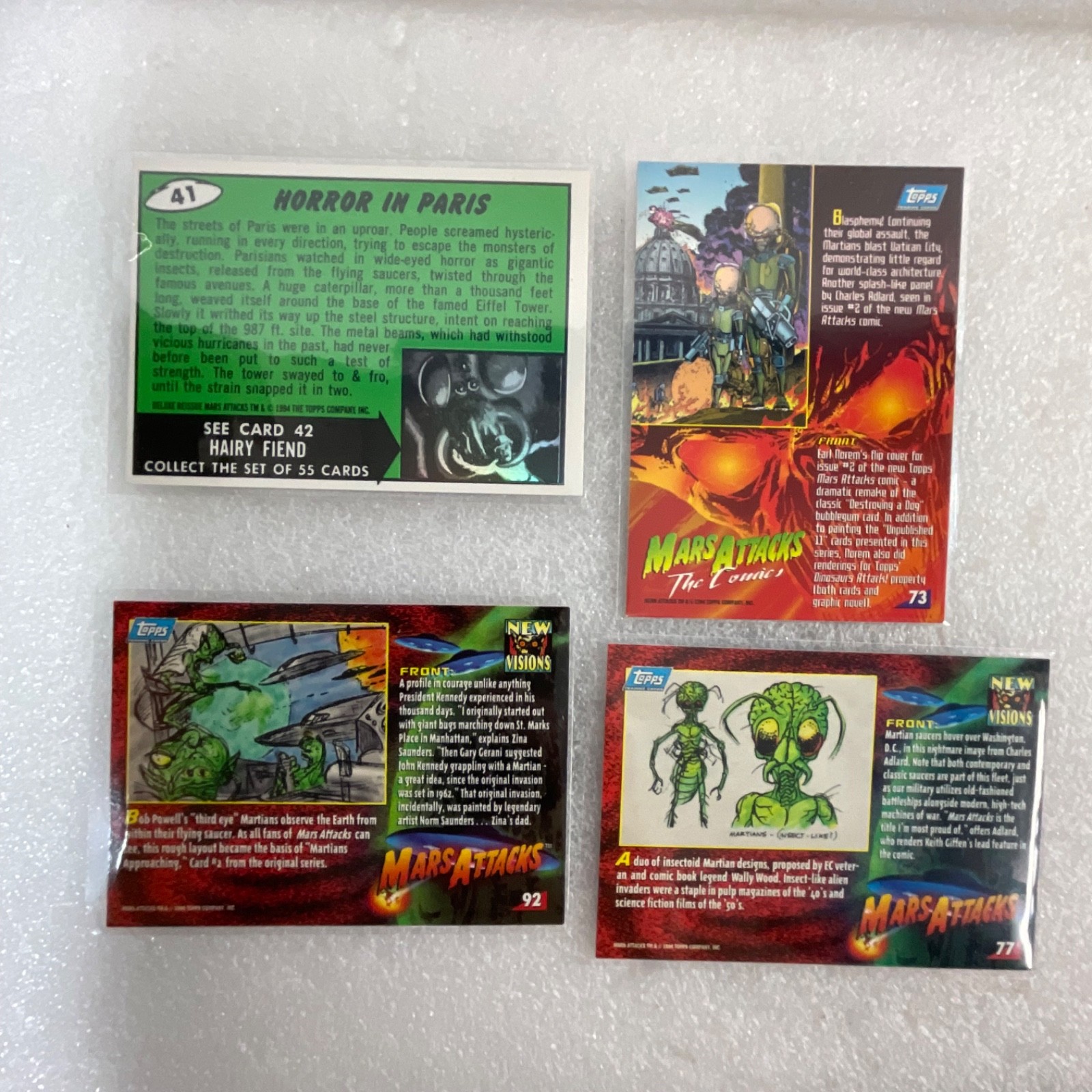 1994 Topps Mars Attacks Archives Trading Cards Lot of 13 - Image 16