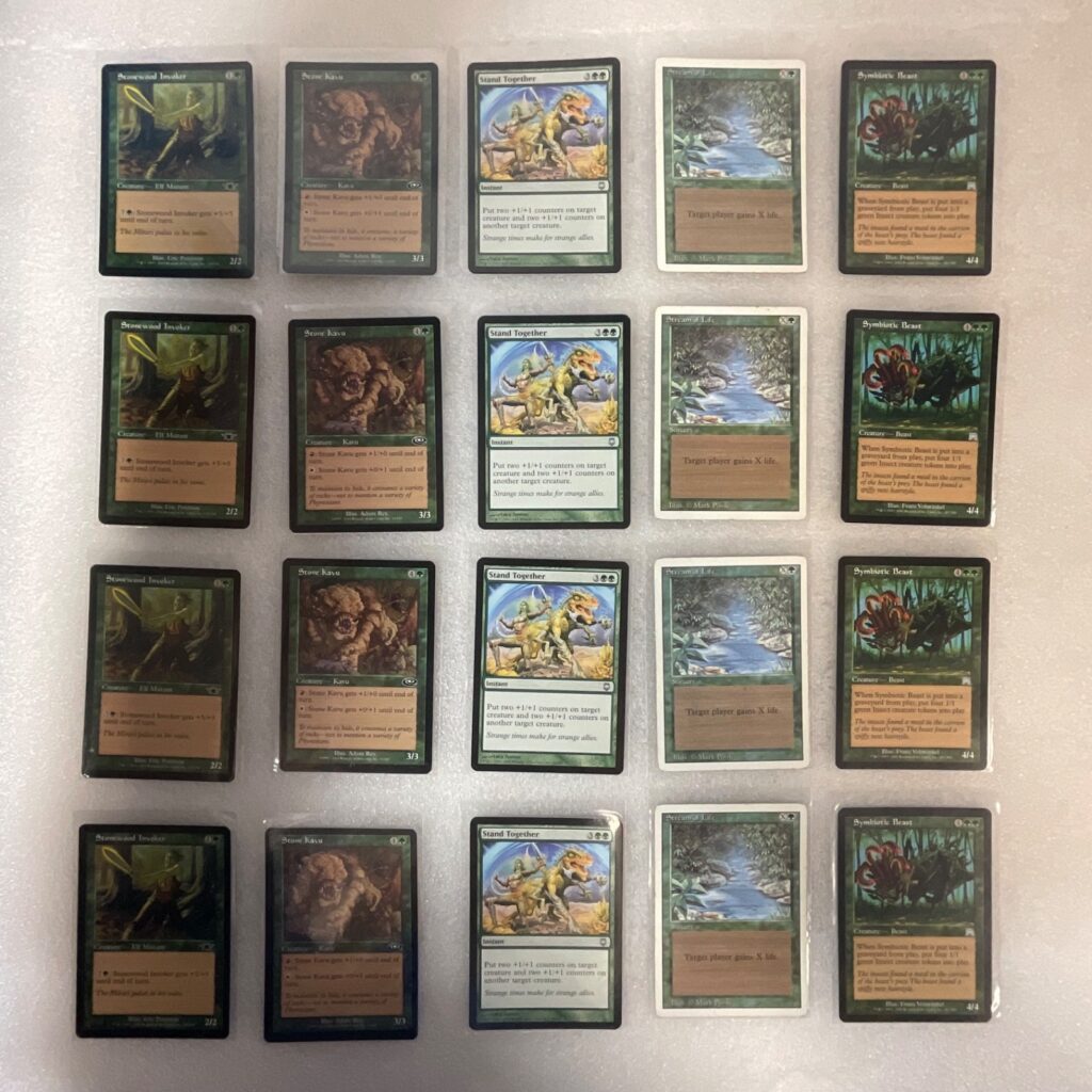 MTG 20 Card Green Lot Mixed Legions Planeshift Darksteel Onslaught - Image 1