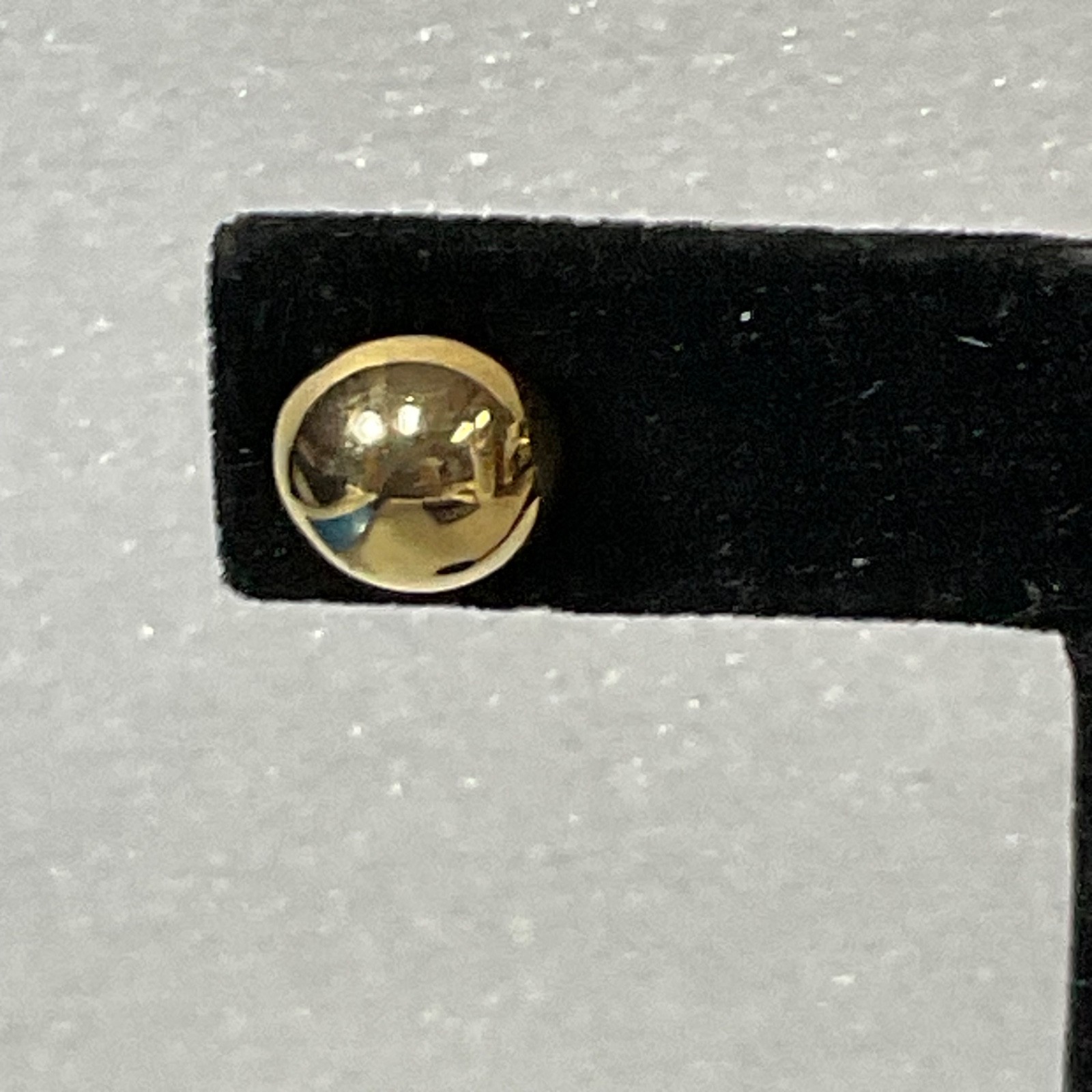 Vintage Gold Tone Dome Stud Earrings 12mm Round Post Classic Ball Style 1.24g - Image 2