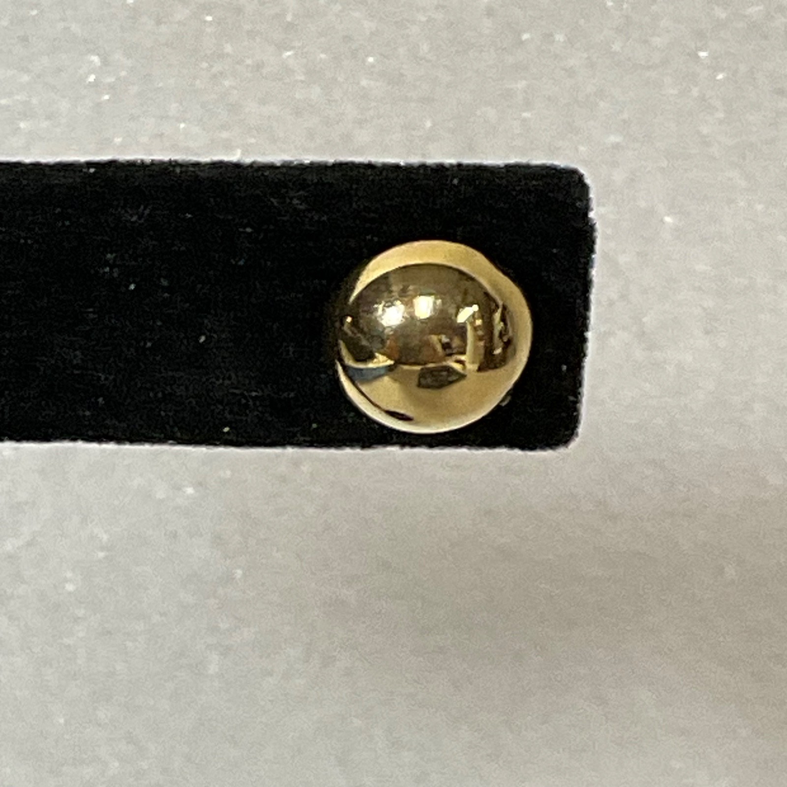 Vintage Gold Tone Dome Stud Earrings 12mm Round Post Classic Ball Style 1.24g - Image 3