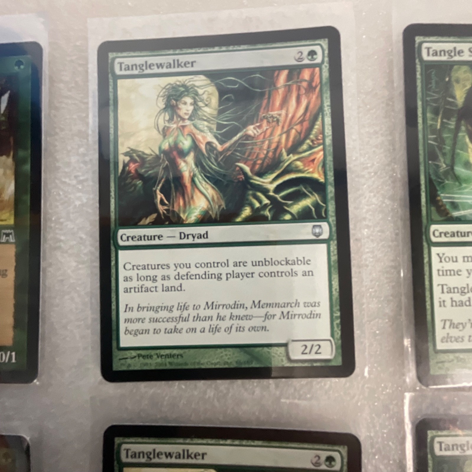 MTG 20 Card Green Lot Darksteel/Onslaught Tanglewalker Elf - Image 11