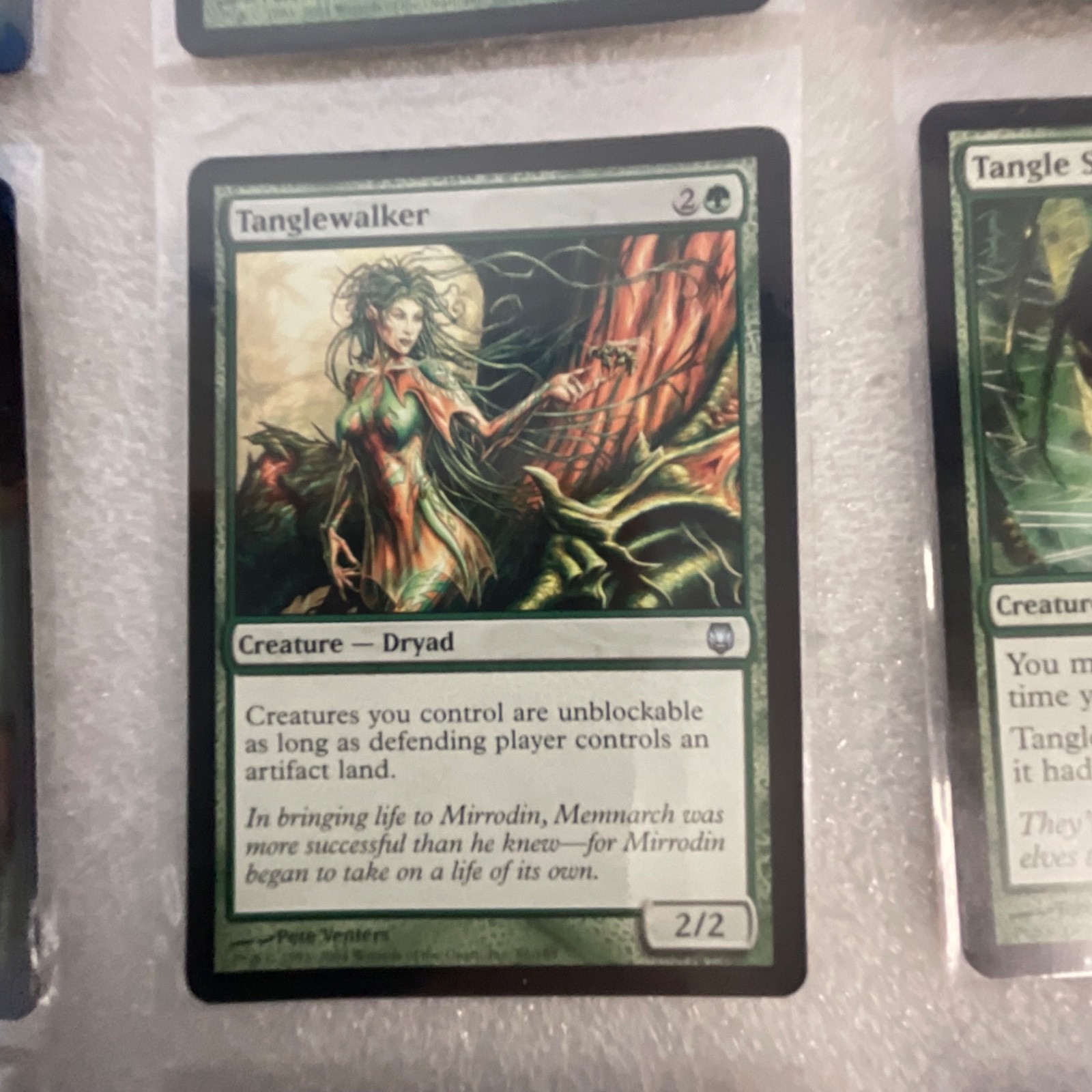 MTG 20 Card Green Lot Darksteel/Onslaught Tanglewalker Elf - Image 12