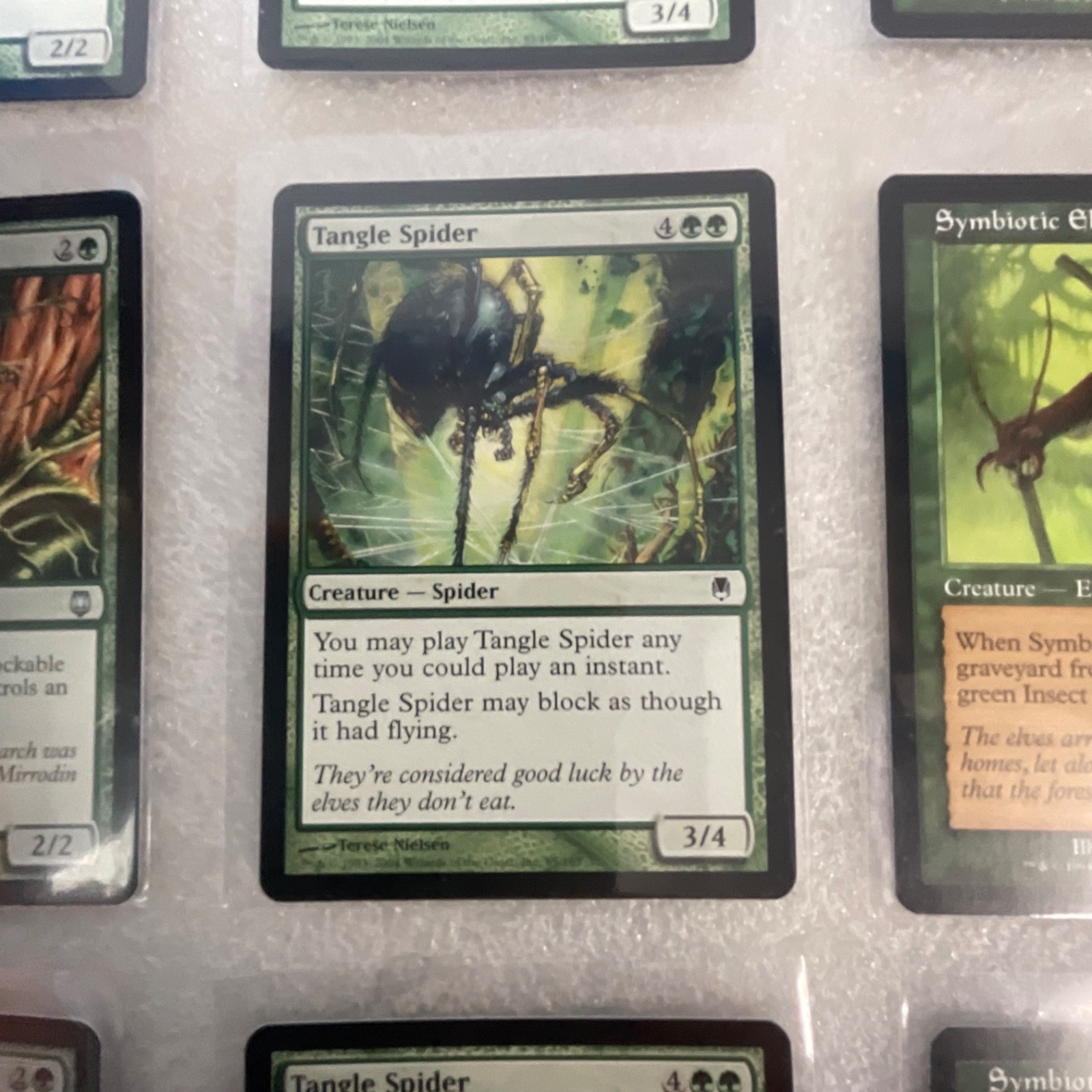 MTG 20 Card Green Lot Darksteel/Onslaught Tanglewalker Elf - Image 16