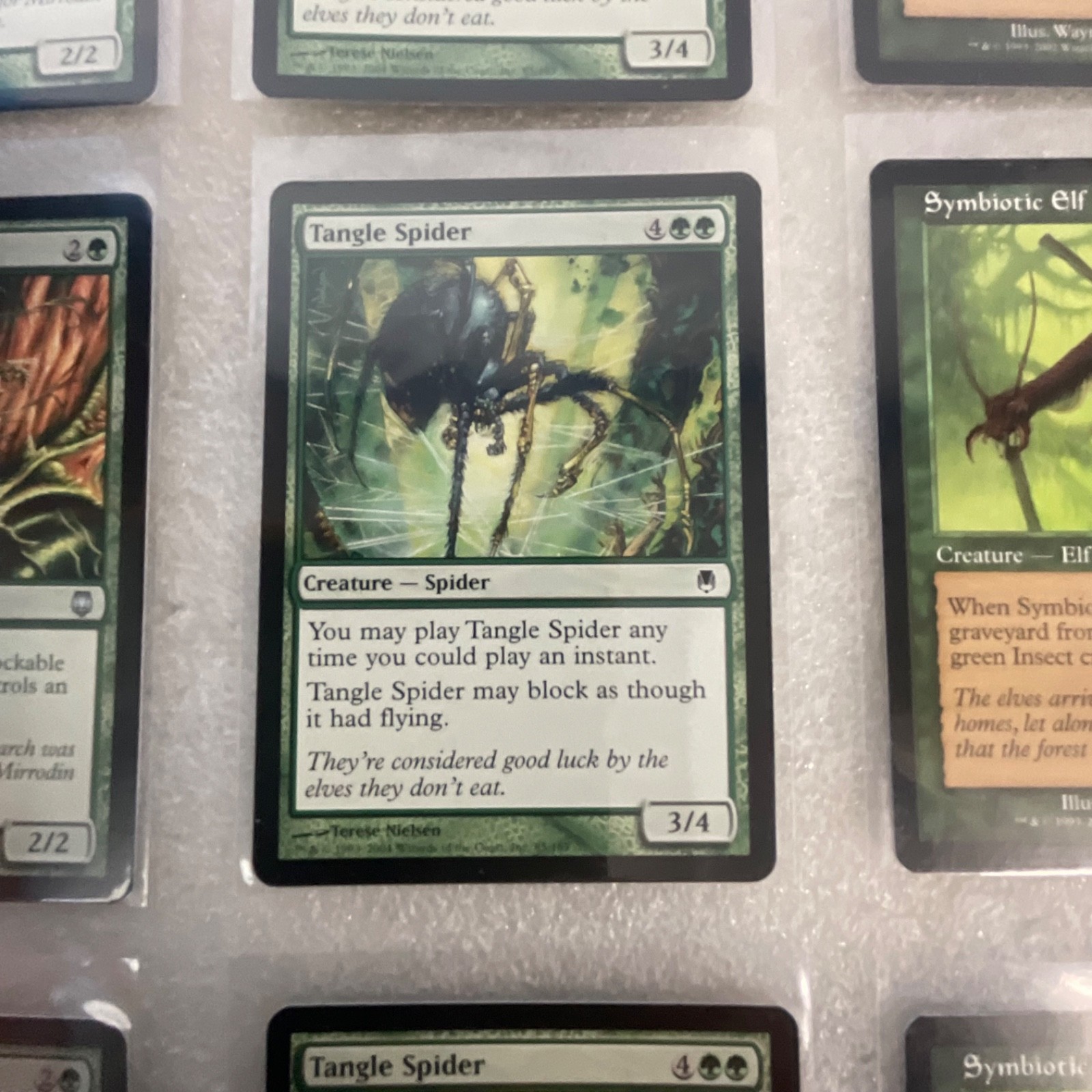MTG 20 Card Green Lot Darksteel/Onslaught Tanglewalker Elf - Image 17