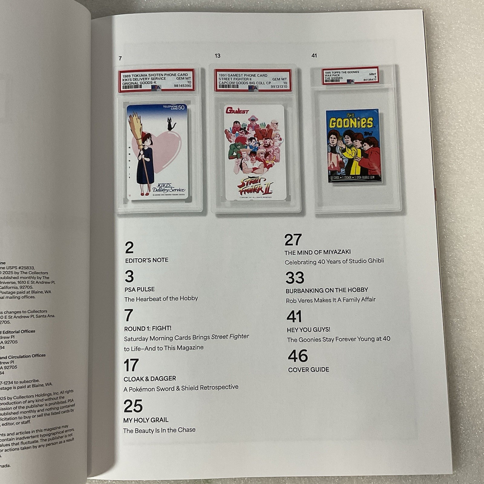 PSA Magazine June 2025 Vol. 15 Street Fighter 2 Bison Cover Exclusive Collector - Image 13