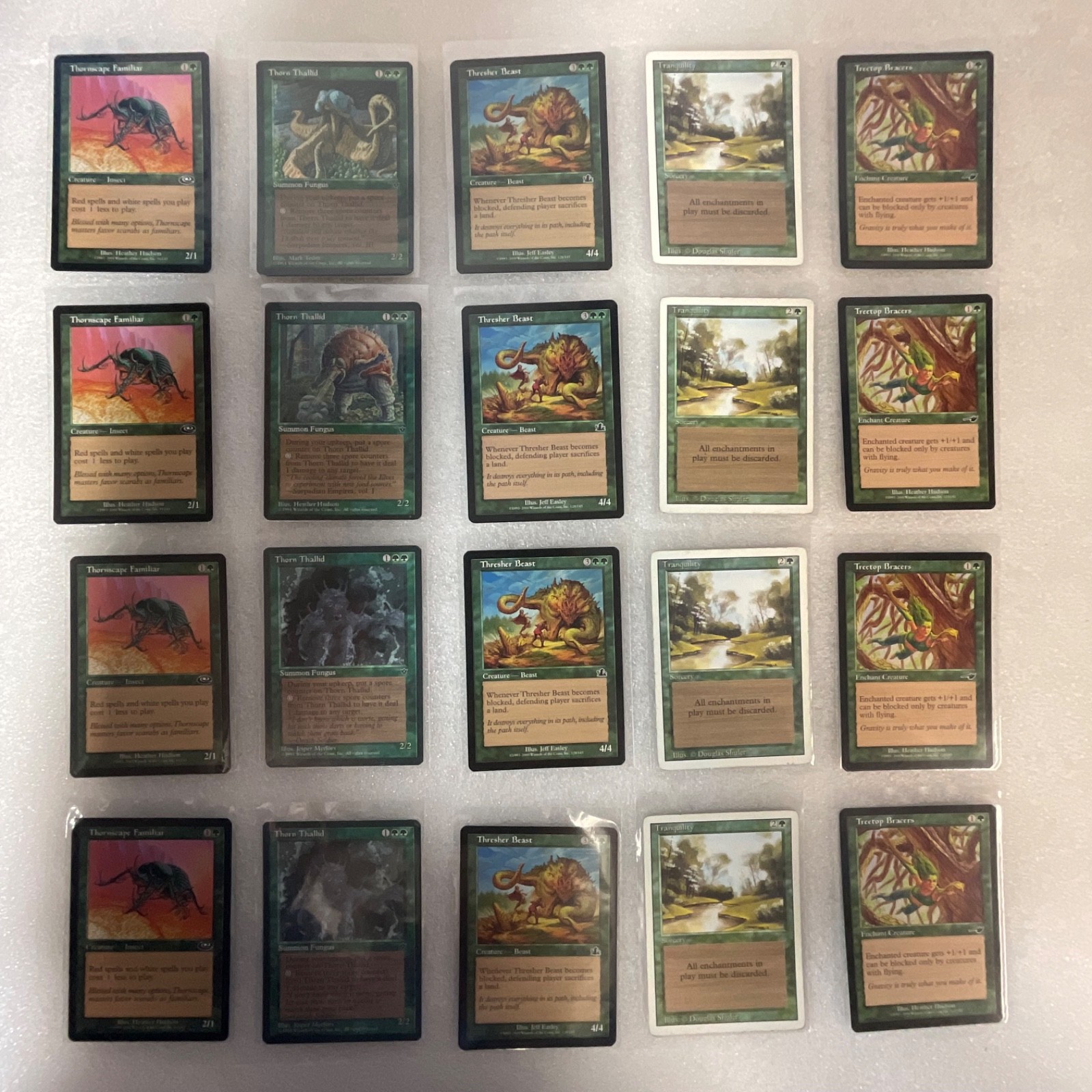MTG 20 Card Green Lot Planeshift Nemesis Urza Mixed Sets - Image 1
