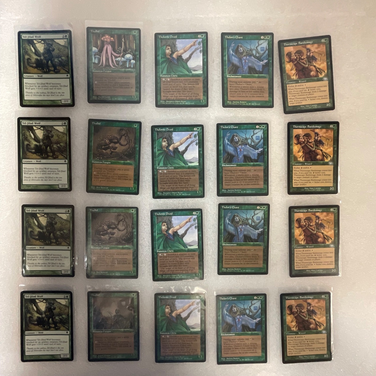 MTG 20 Card Green Lot Fallen Empires Darksteel Planeshift - Image 1