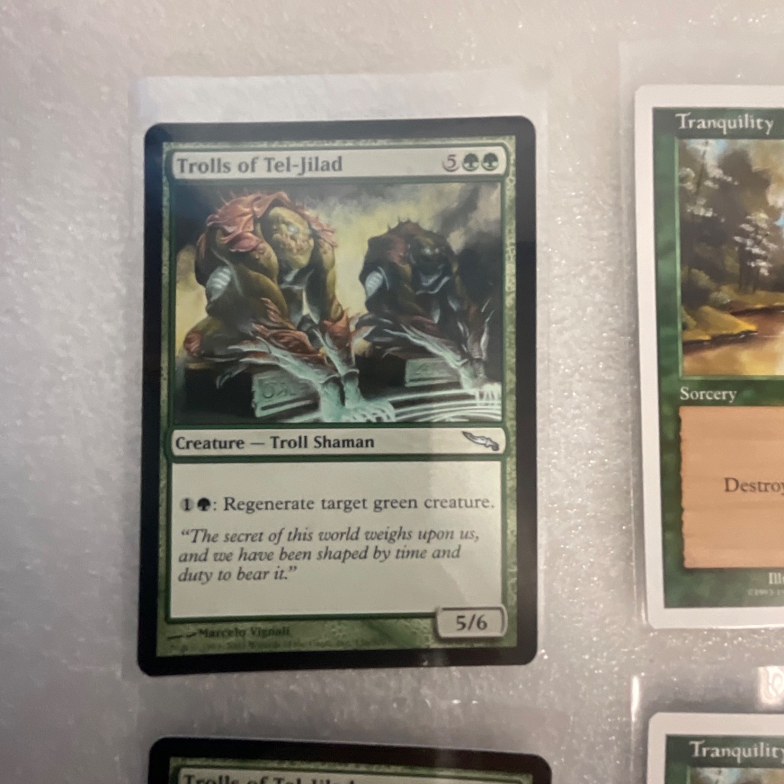 MTG 20 Card Green Lot Trolls of Tel-Jilad Mirrodin Mixed Sets - Image 3