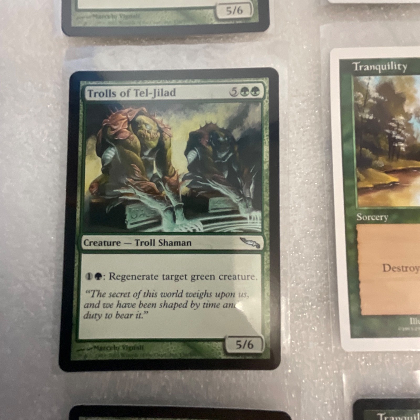 MTG 20 Card Green Lot Trolls of Tel-Jilad Mirrodin Mixed Sets - Image 4