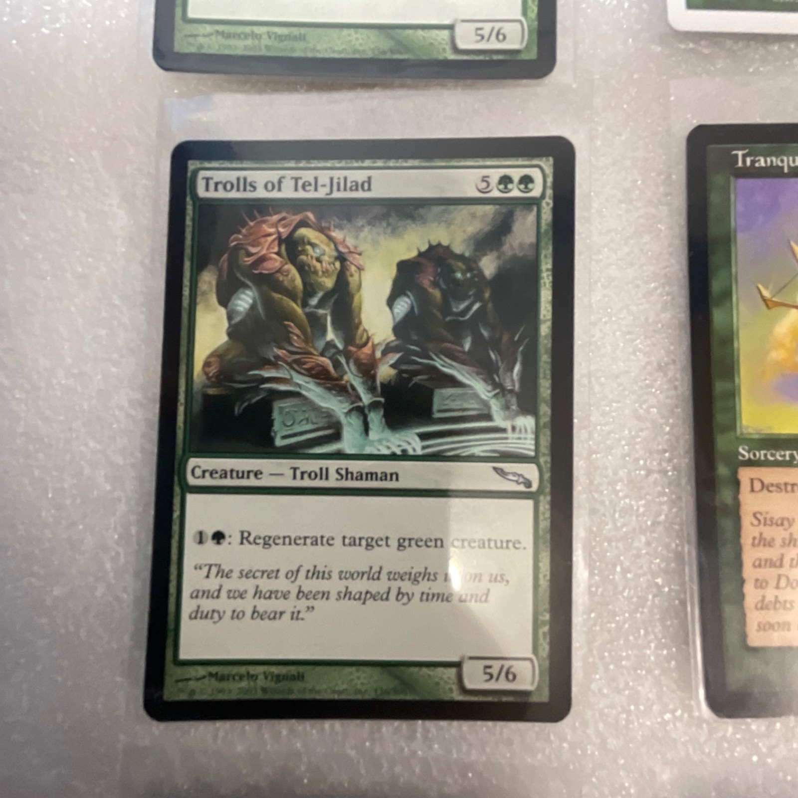 MTG 20 Card Green Lot Trolls of Tel-Jilad Mirrodin Mixed Sets - Image 5