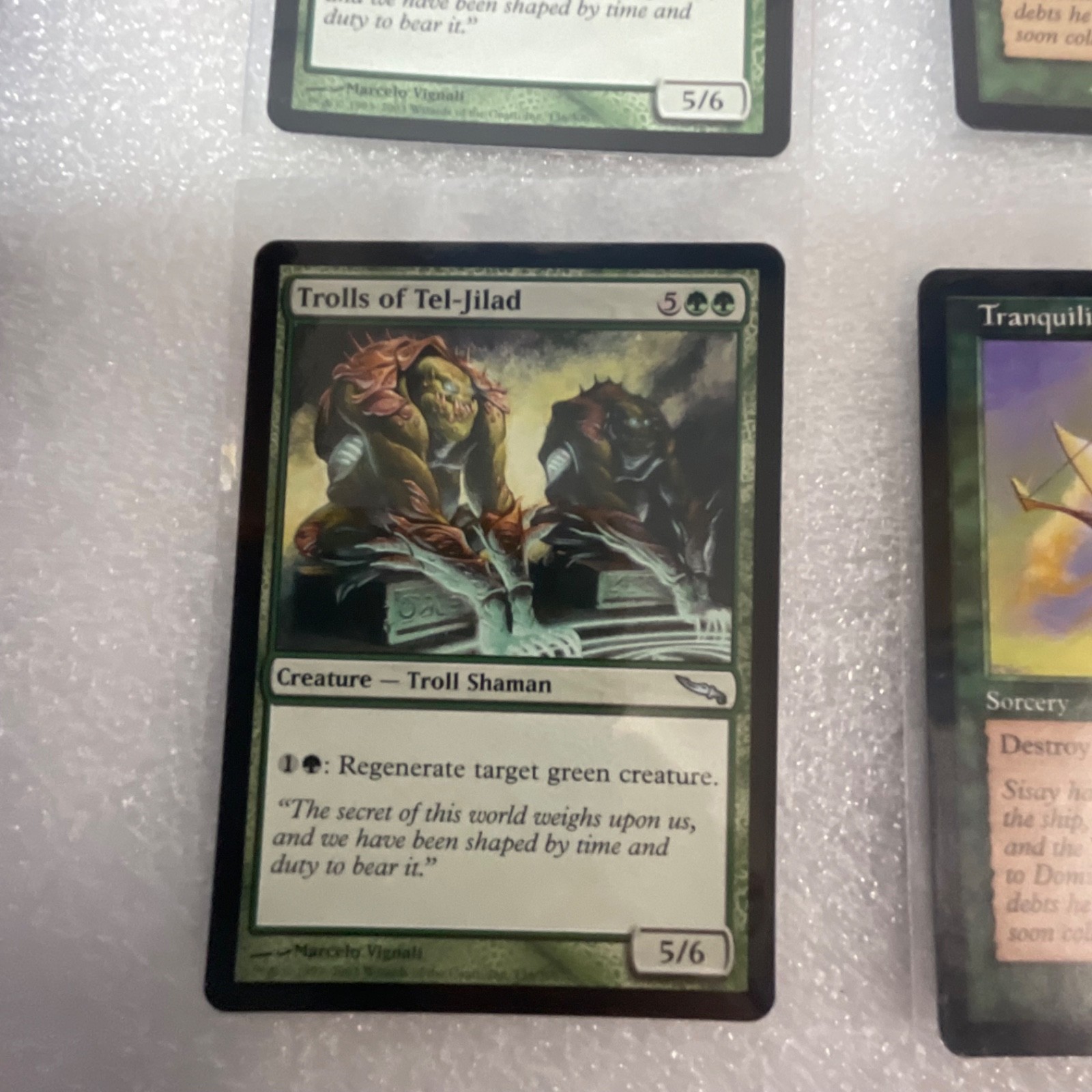 MTG 20 Card Green Lot Trolls of Tel-Jilad Mirrodin Mixed Sets - Image 6