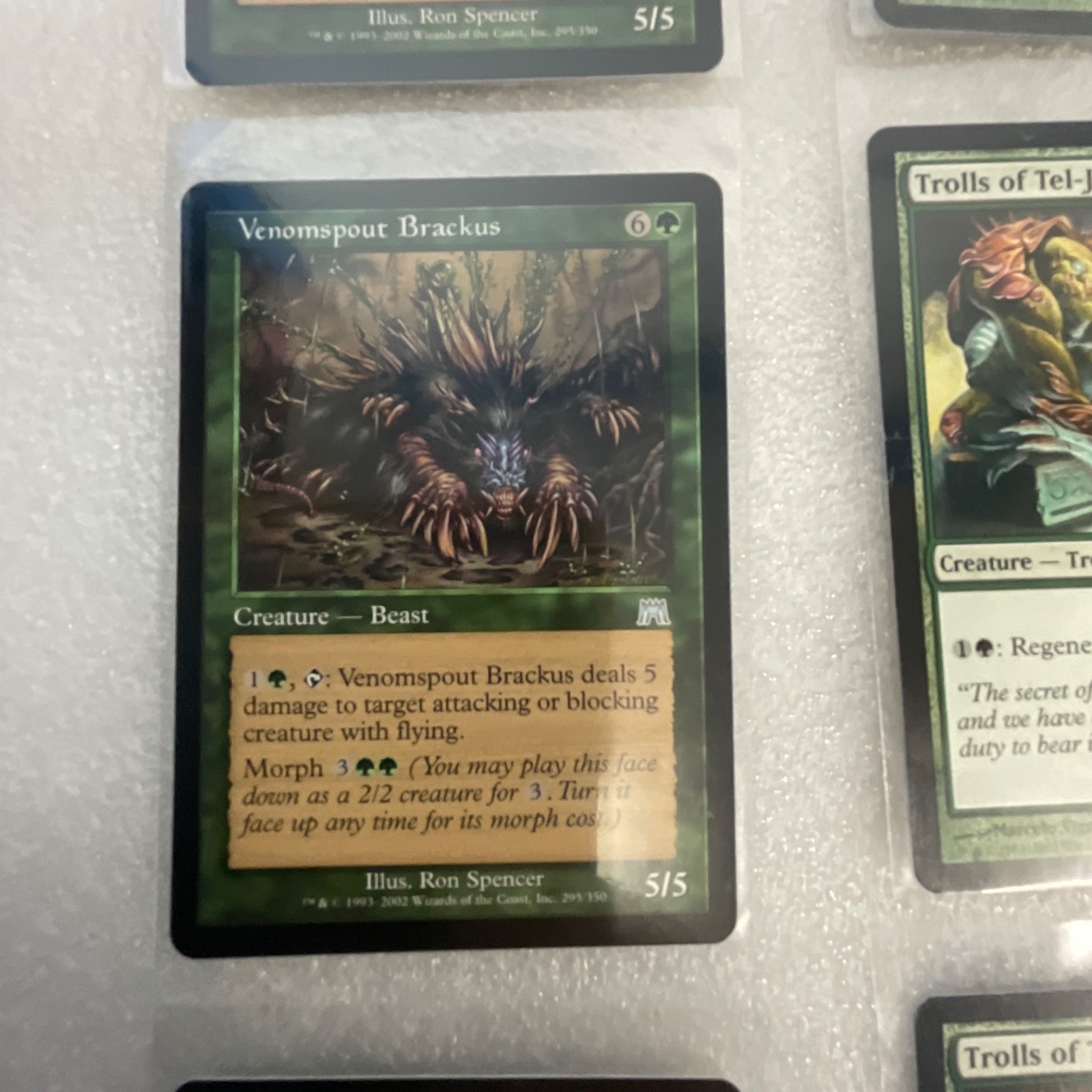 MTG 20 Card Green Lot Mirrodin/Darksteel Wall of Wood & Brackus - Image 4