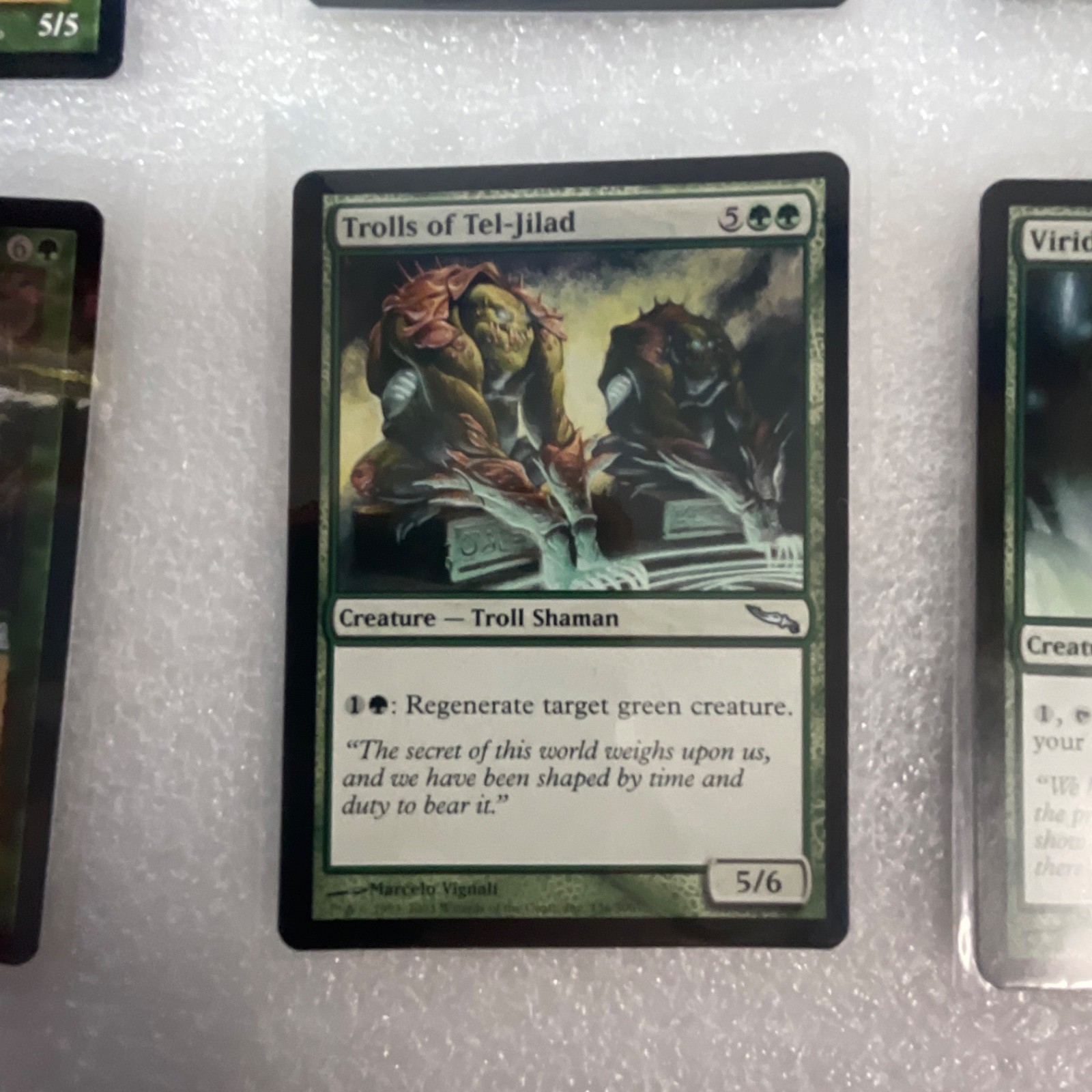 MTG 20 Card Green Lot Mirrodin/Darksteel Wall of Wood & Brackus - Image 7