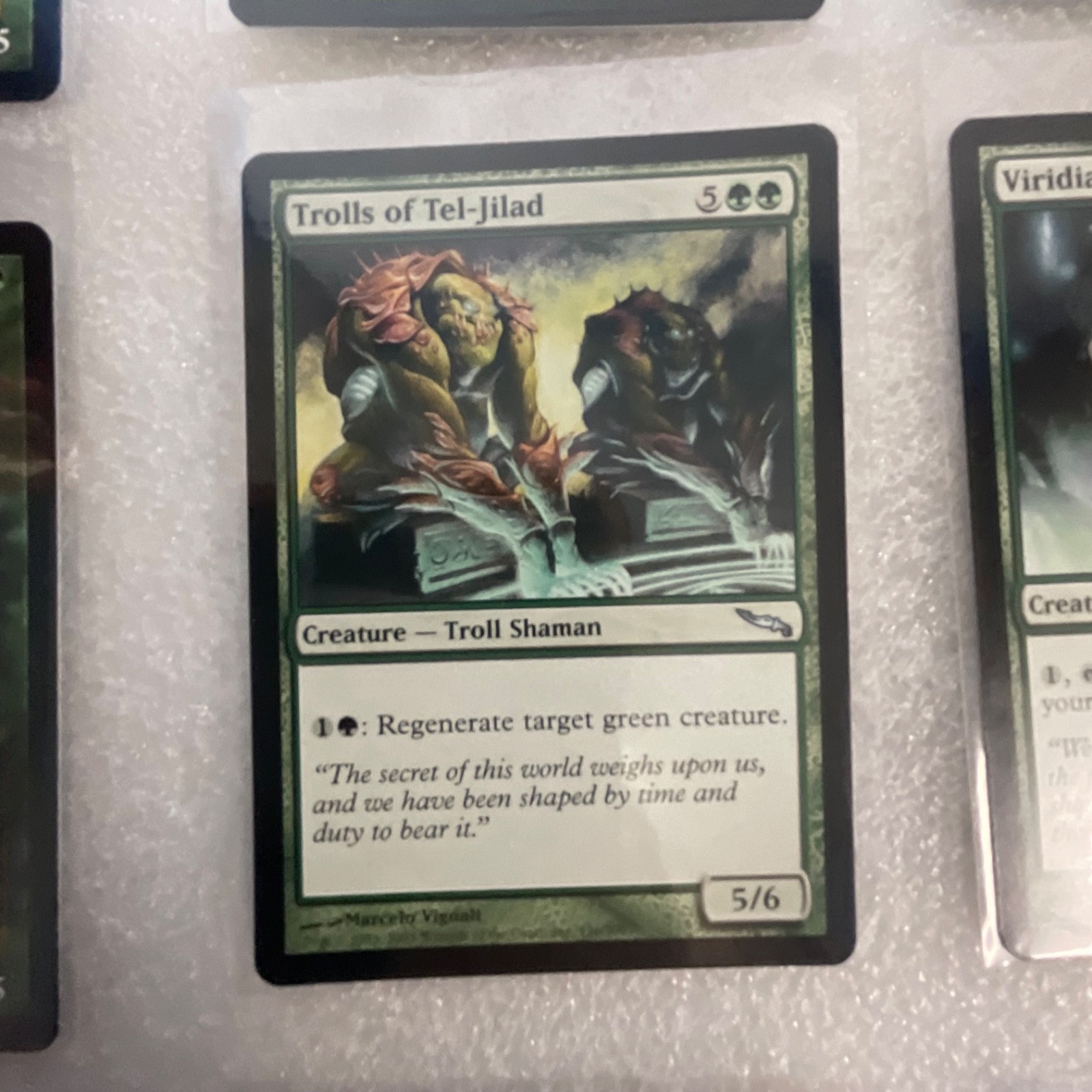 MTG 20 Card Green Lot Mirrodin/Darksteel Wall of Wood & Brackus - Image 8