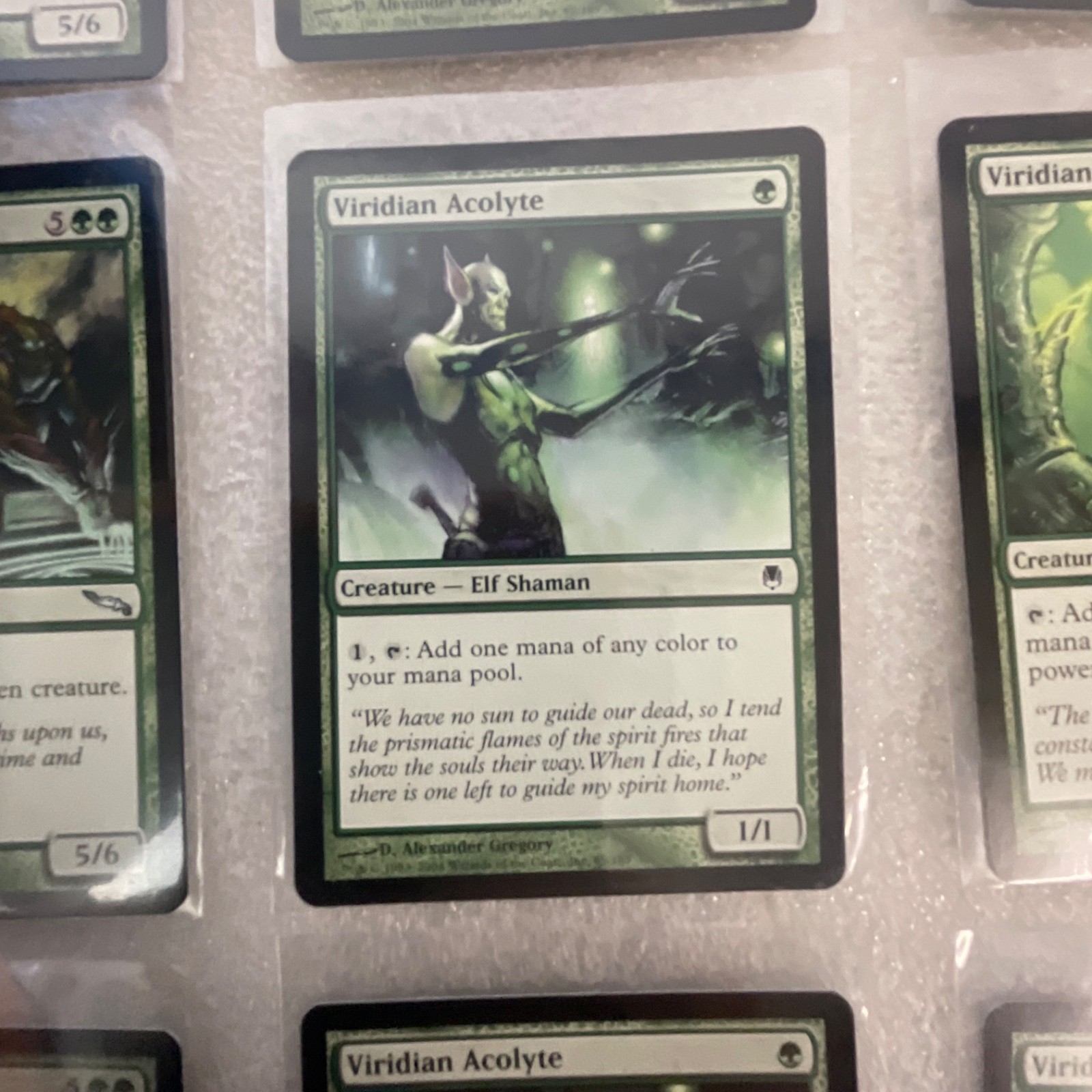 MTG 20 Card Green Lot Mirrodin/Darksteel Wall of Wood & Brackus - Image 12