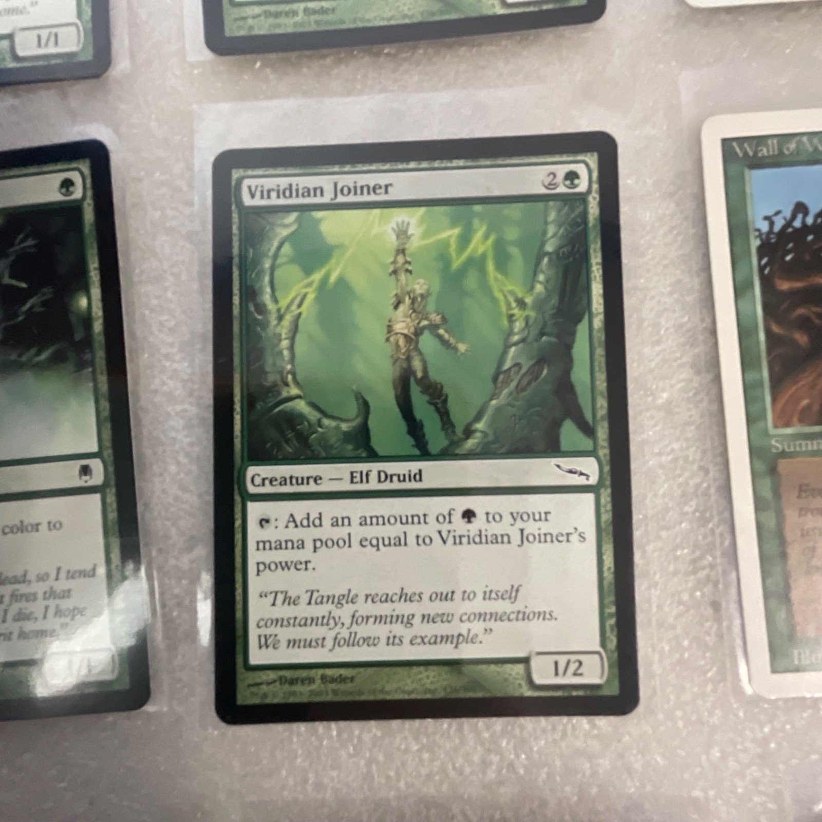 MTG 20 Card Green Lot Mirrodin/Darksteel Wall of Wood & Brackus - Image 16