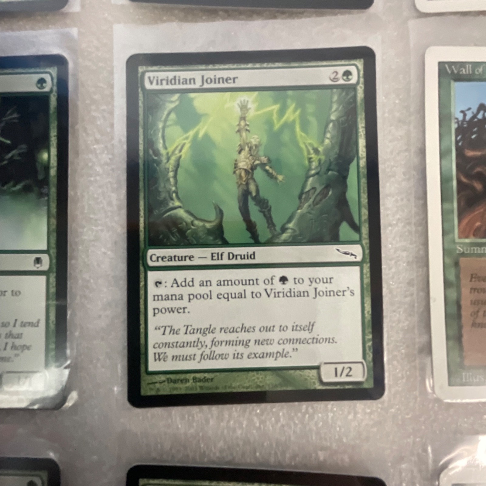 MTG 20 Card Green Lot Mirrodin/Darksteel Wall of Wood & Brackus - Image 17