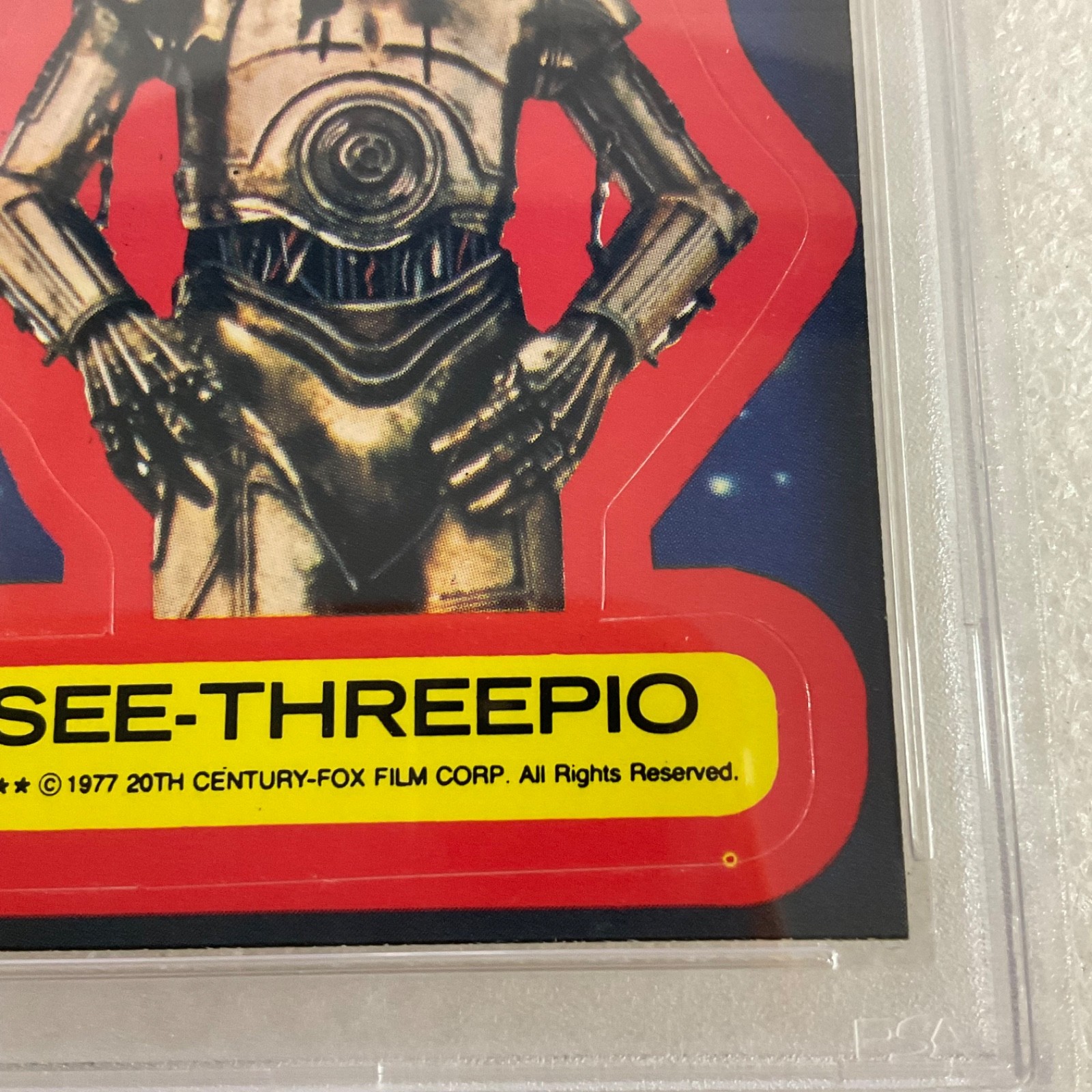 Star Wars 1977 See-Threepio Sticker Card #15 PSA 5 CERT#151033815 - Image 10