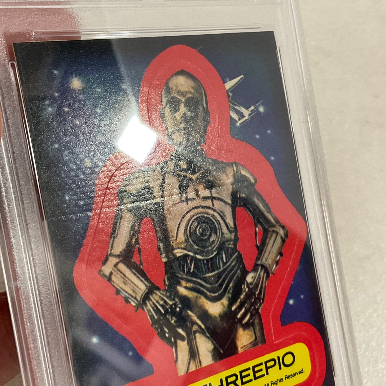 Star Wars 1977 See-Threepio Sticker Card #15 PSA 5 CERT#151033815 - Image 17