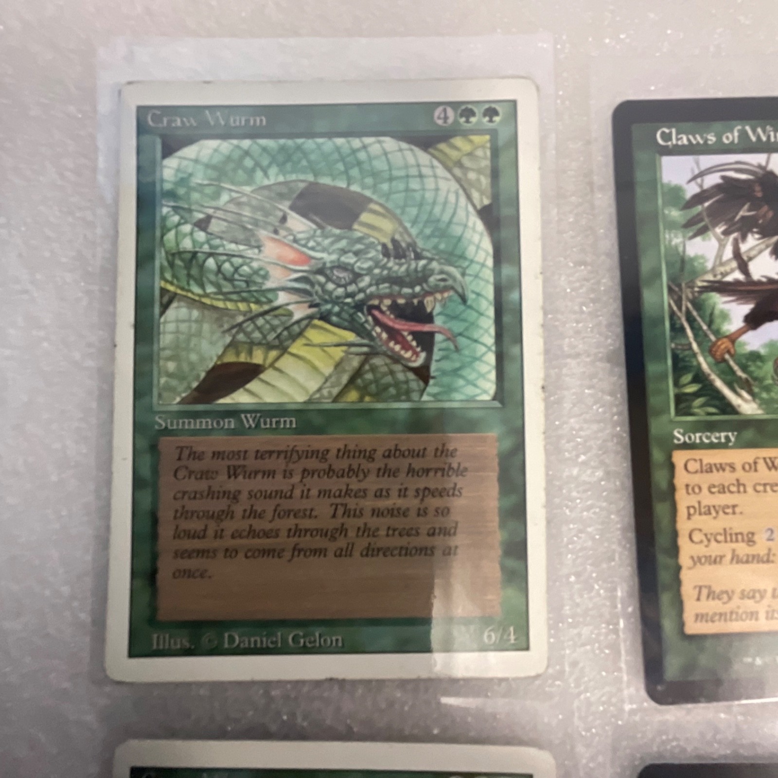 MTG 20 Card Green Lot Mixed 3ED MRD MMQ SCG Craw Wurm Twister - Image 3