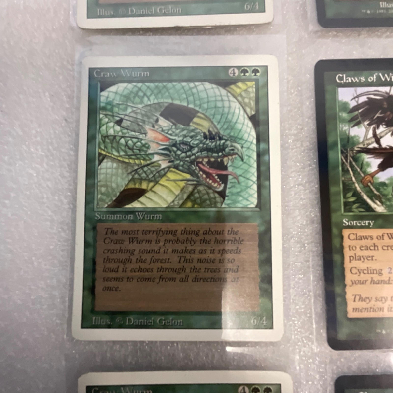 MTG 20 Card Green Lot Mixed 3ED MRD MMQ SCG Craw Wurm Twister - Image 4