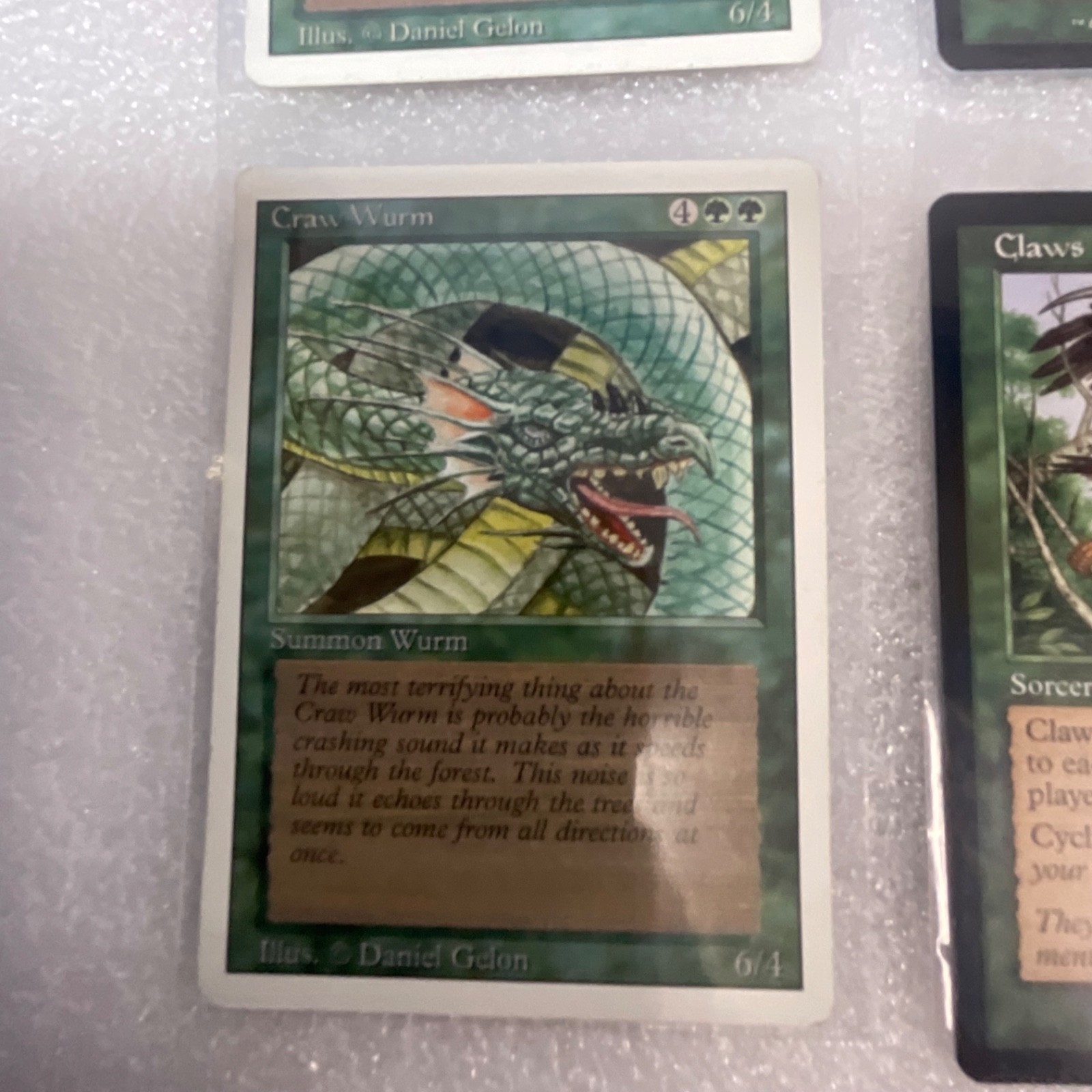 MTG 20 Card Green Lot Mixed 3ED MRD MMQ SCG Craw Wurm Twister - Image 6
