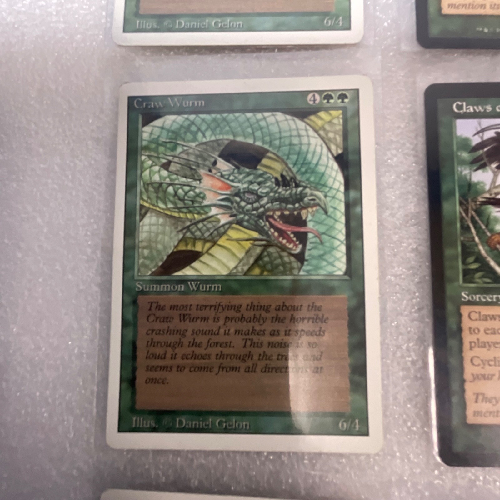 MTG 20 Card Green Lot Mixed 3ED MRD MMQ SCG Craw Wurm Twister - Image 5