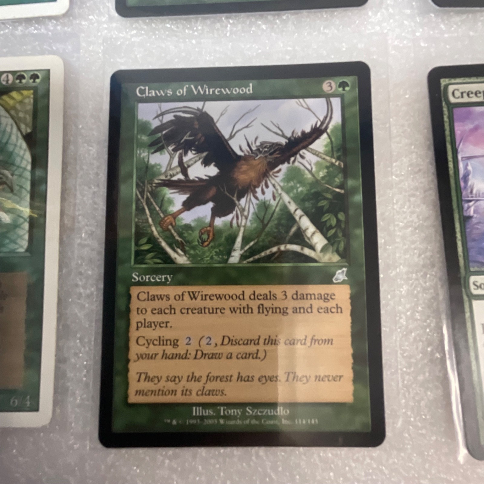 MTG 20 Card Green Lot Mixed 3ED MRD MMQ SCG Craw Wurm Twister - Image 7