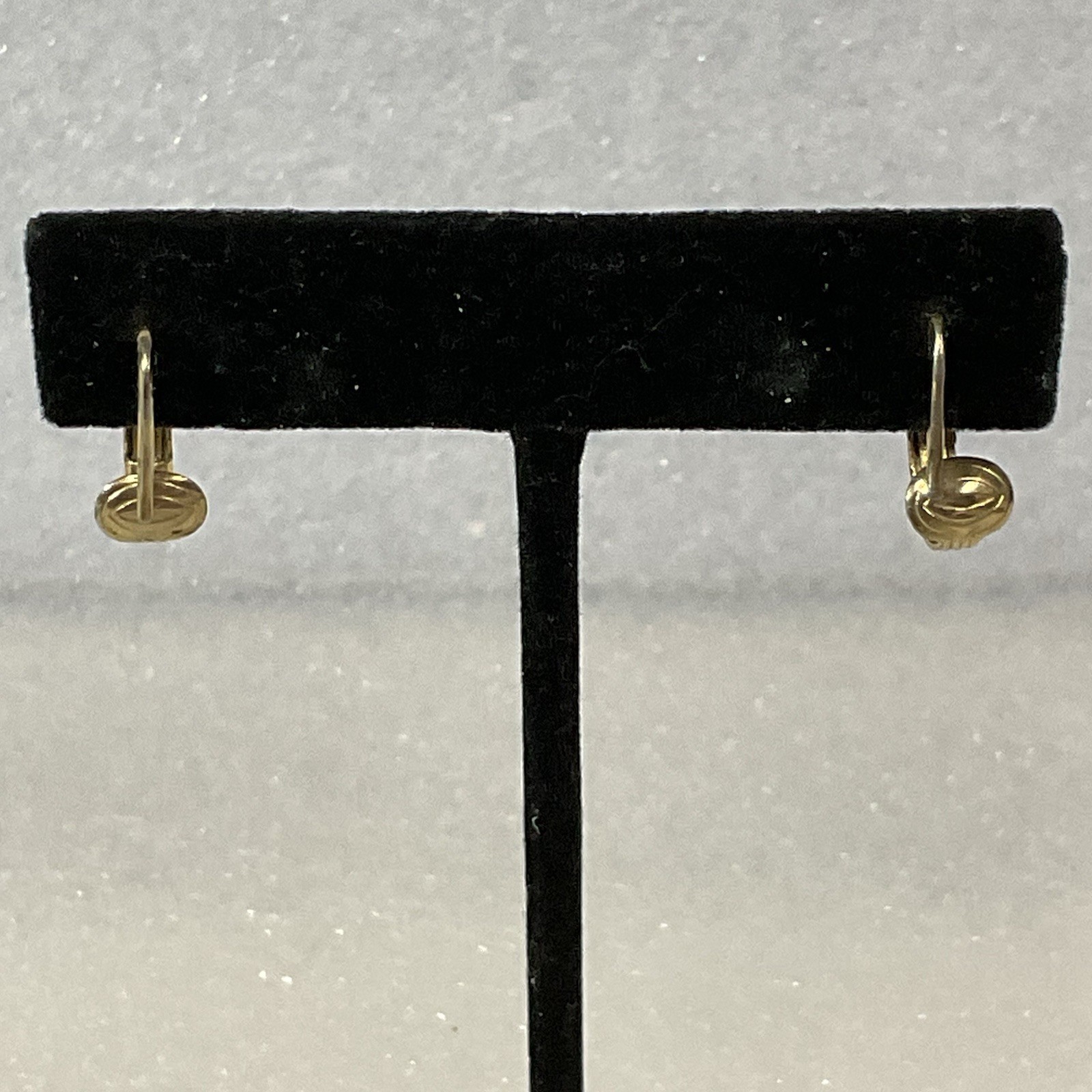 Vintage Sarah Coventry Gold Tone Clip Dangle Earrings Music Note Design - Image 1
