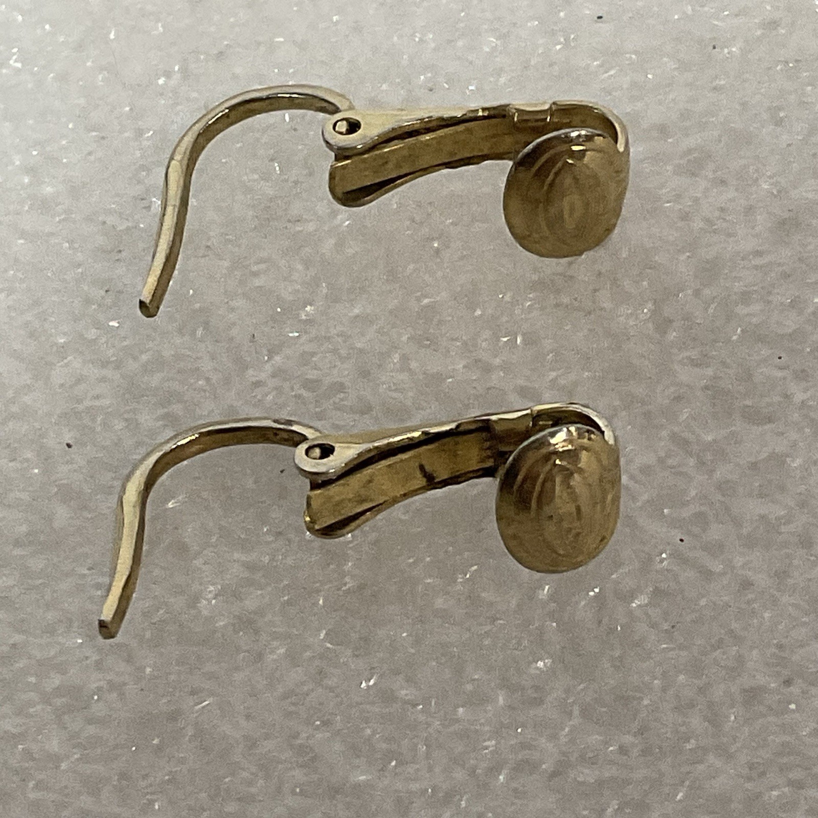 Vintage Sarah Coventry Gold Tone Clip Dangle Earrings Music Note Design - Image 2