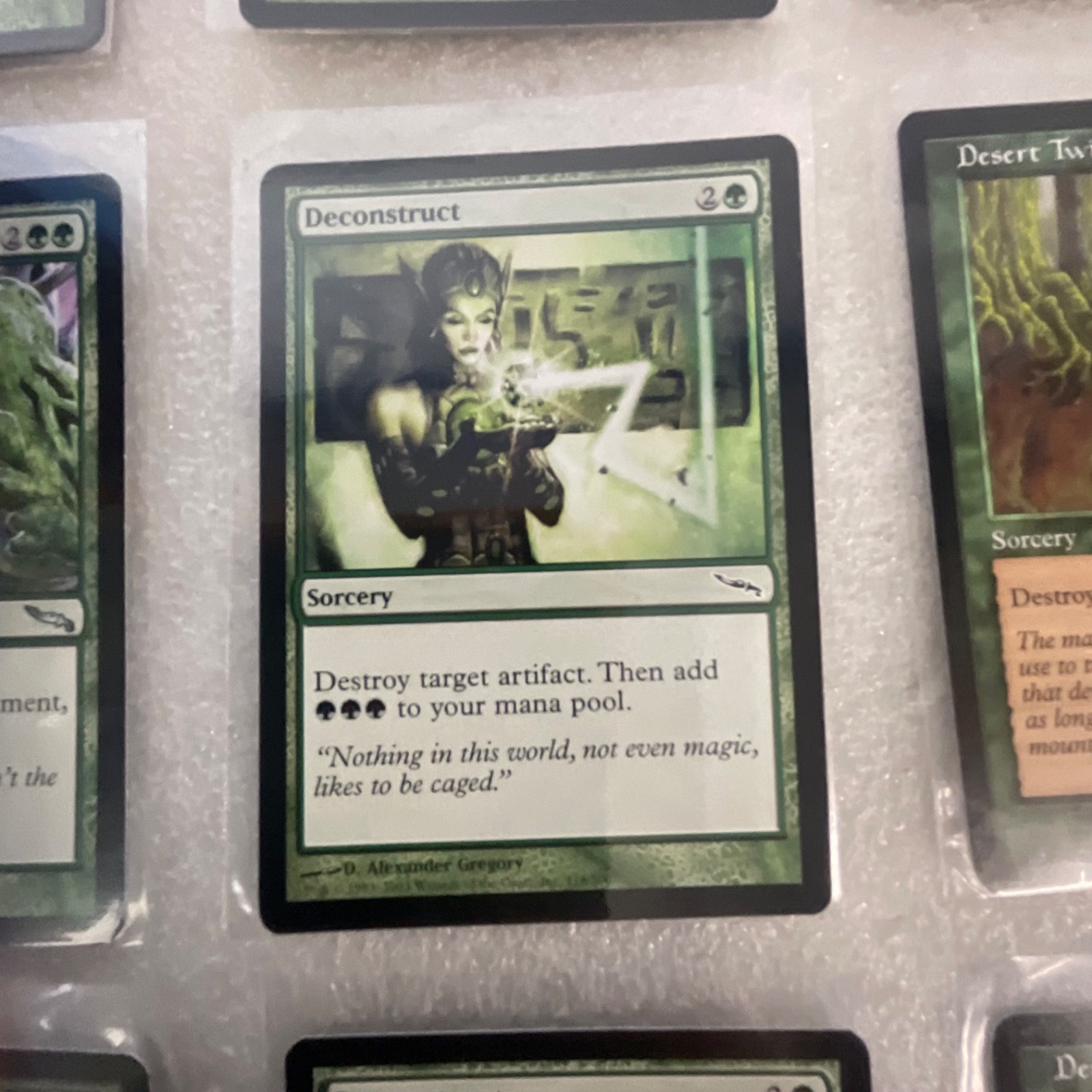 MTG 20 Card Green Lot Mixed 3ED MRD MMQ SCG Craw Wurm Twister - Image 17