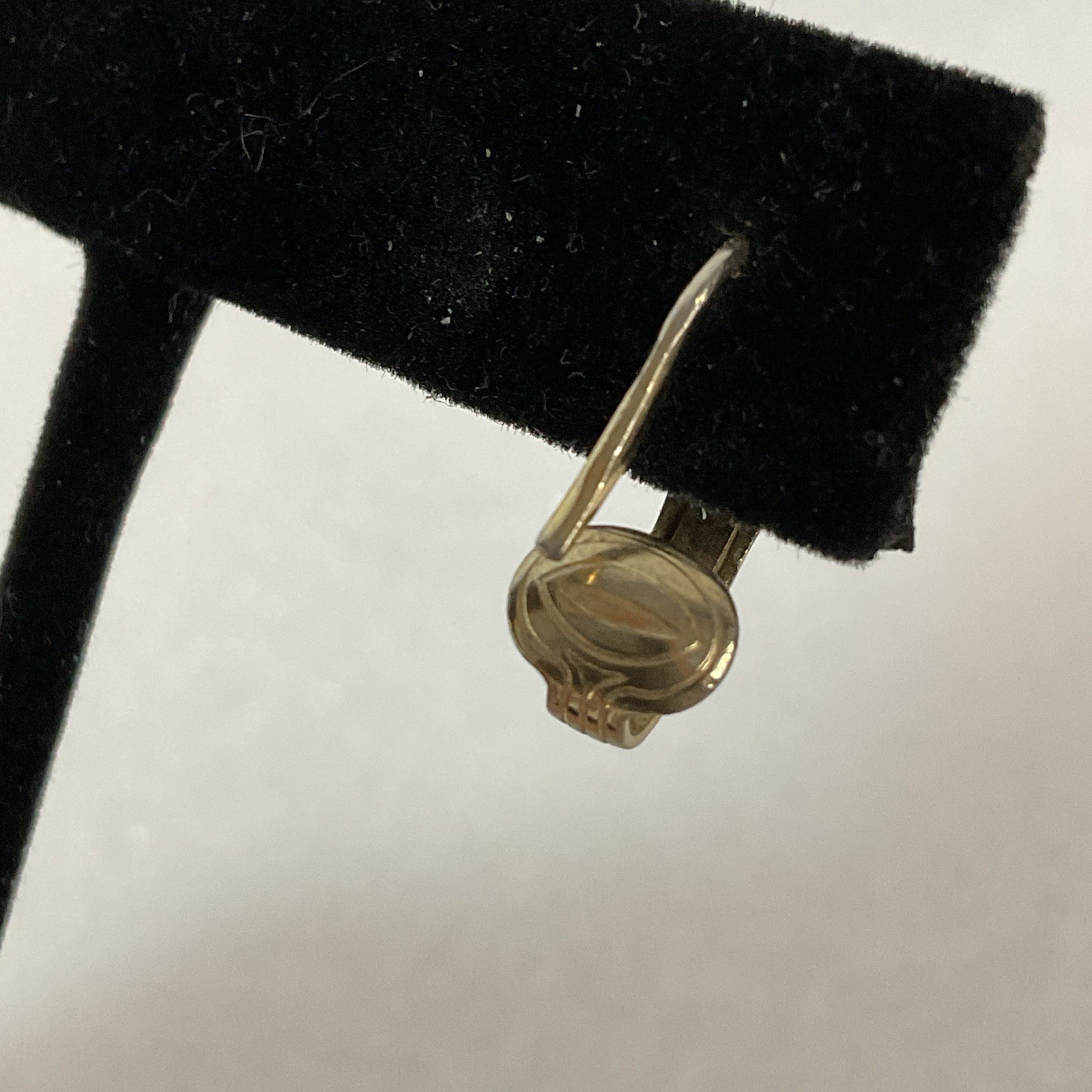 Vintage Sarah Coventry Gold Tone Clip Dangle Earrings Music Note Design - Image 7