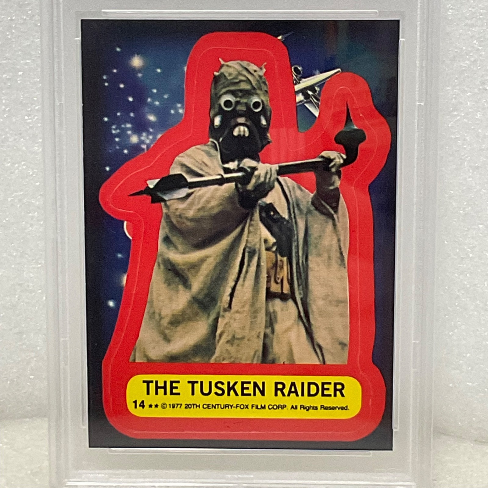 1977 Topps Star Wars The Tusken Raider Sticker Card #14 PSA 5 CERT#151033814 - Image 4