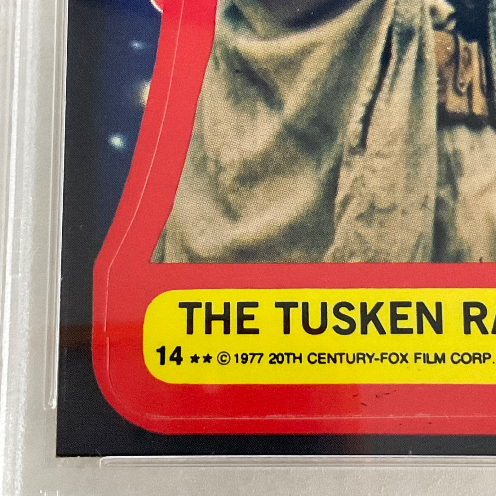 1977 Topps Star Wars The Tusken Raider Sticker Card #14 PSA 5 CERT#151033814 - Image 11
