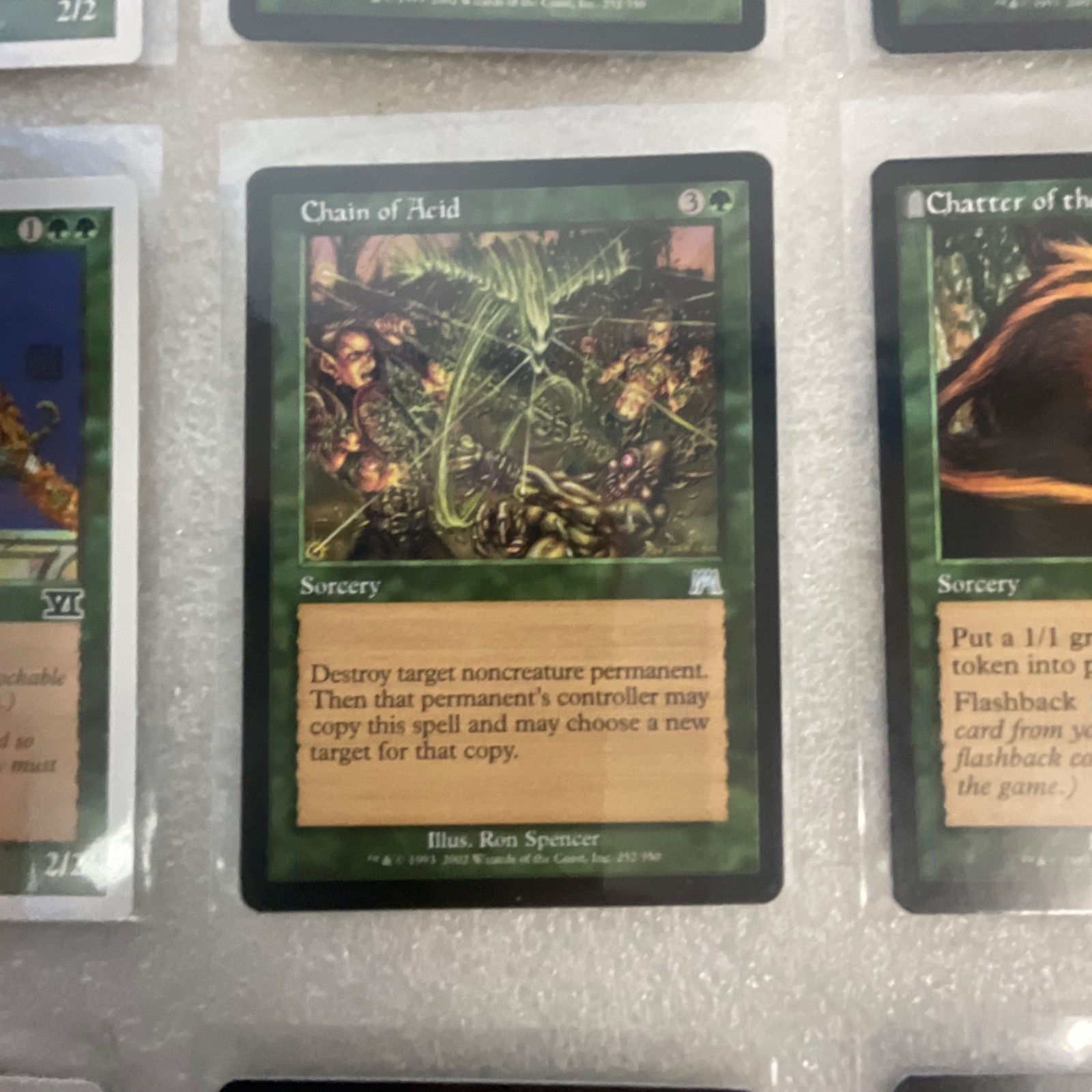 Magic the Gathering 20 Card Green Lot Mirrodin Onslaught Mixed Sets - Image 17