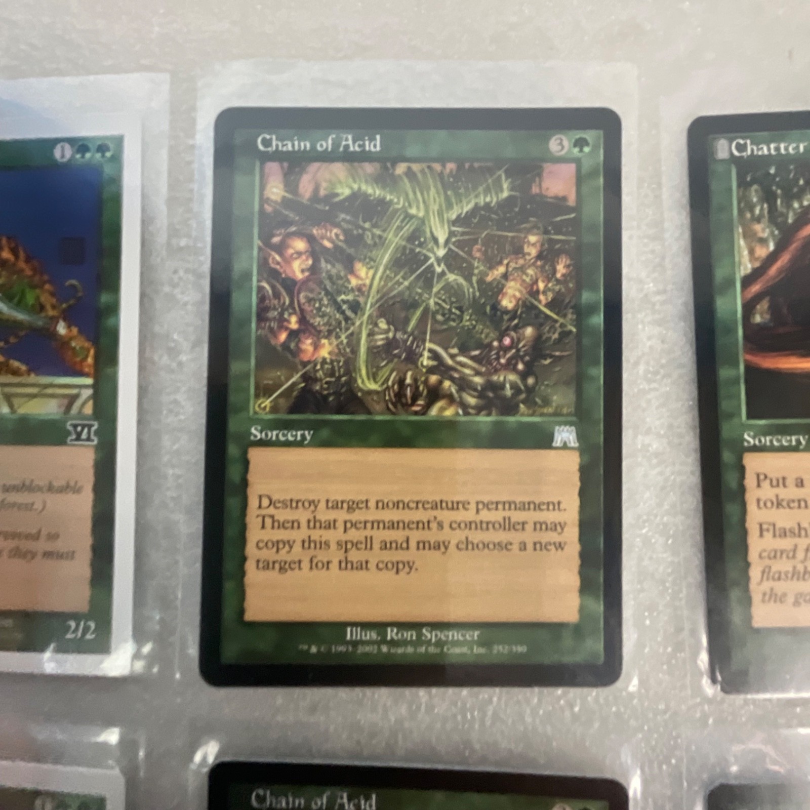 Magic the Gathering 20 Card Green Lot Mirrodin Onslaught Mixed Sets - Image 18