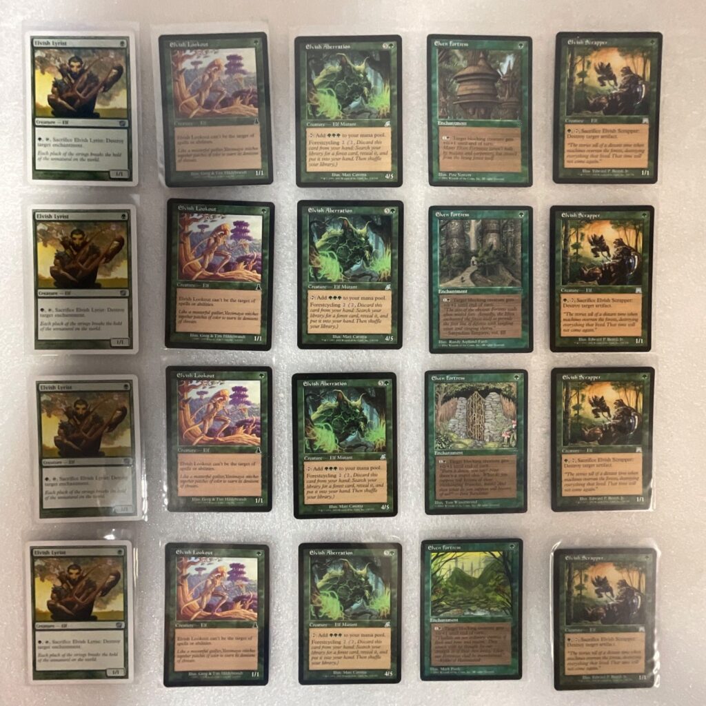 MTG 20 Card Green Elf Lot 8ED Urza Scourge Elvish Aberration - Image 1