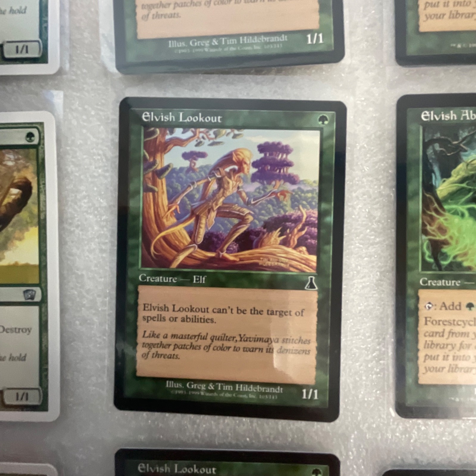 MTG 20 Card Green Elf Lot 8ED Urza Scourge Elvish Aberration - Image 9