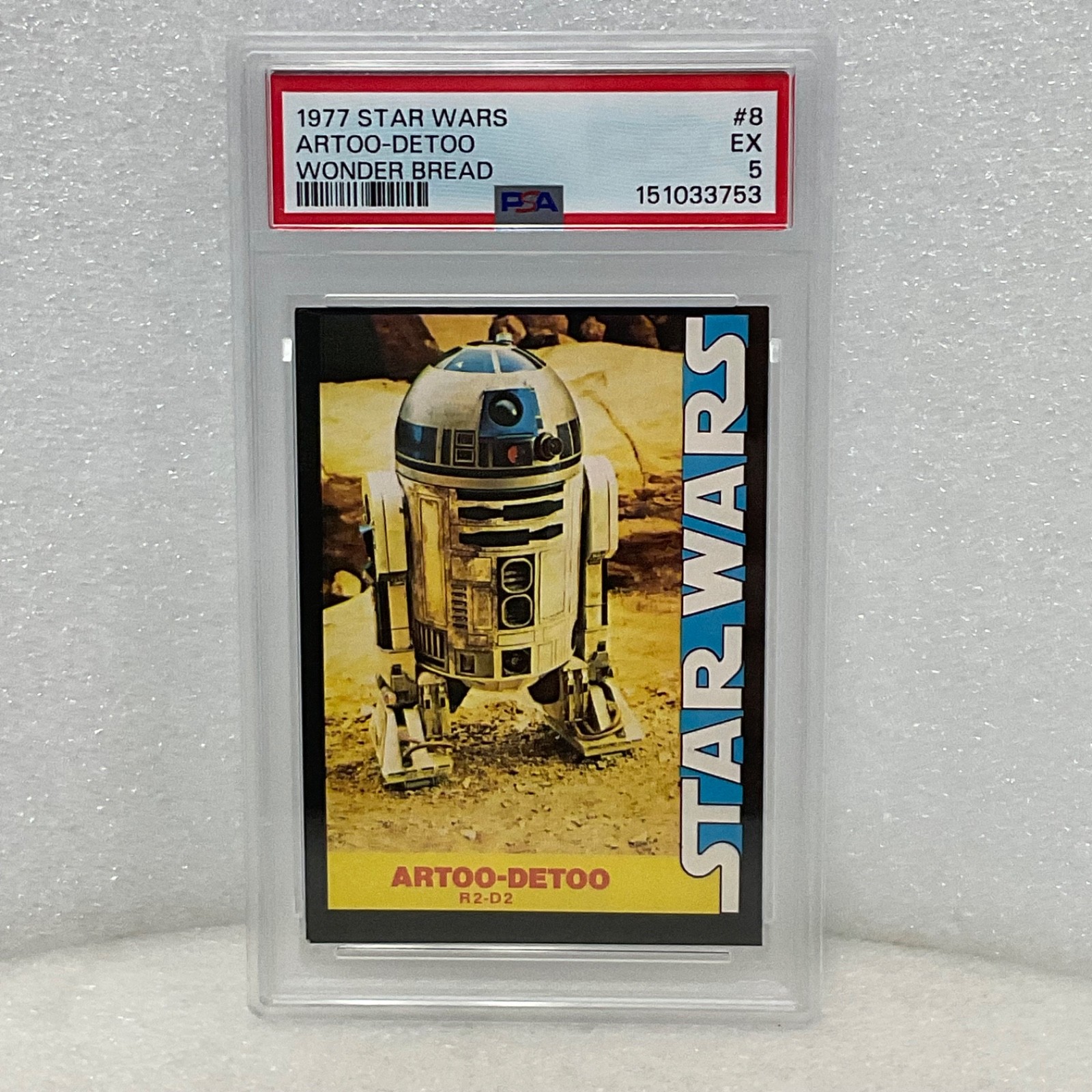 Star Wars 1977 Wonder Bread Artoo-Detoo #8 PSA 5 CERT#151033753 - Image 3