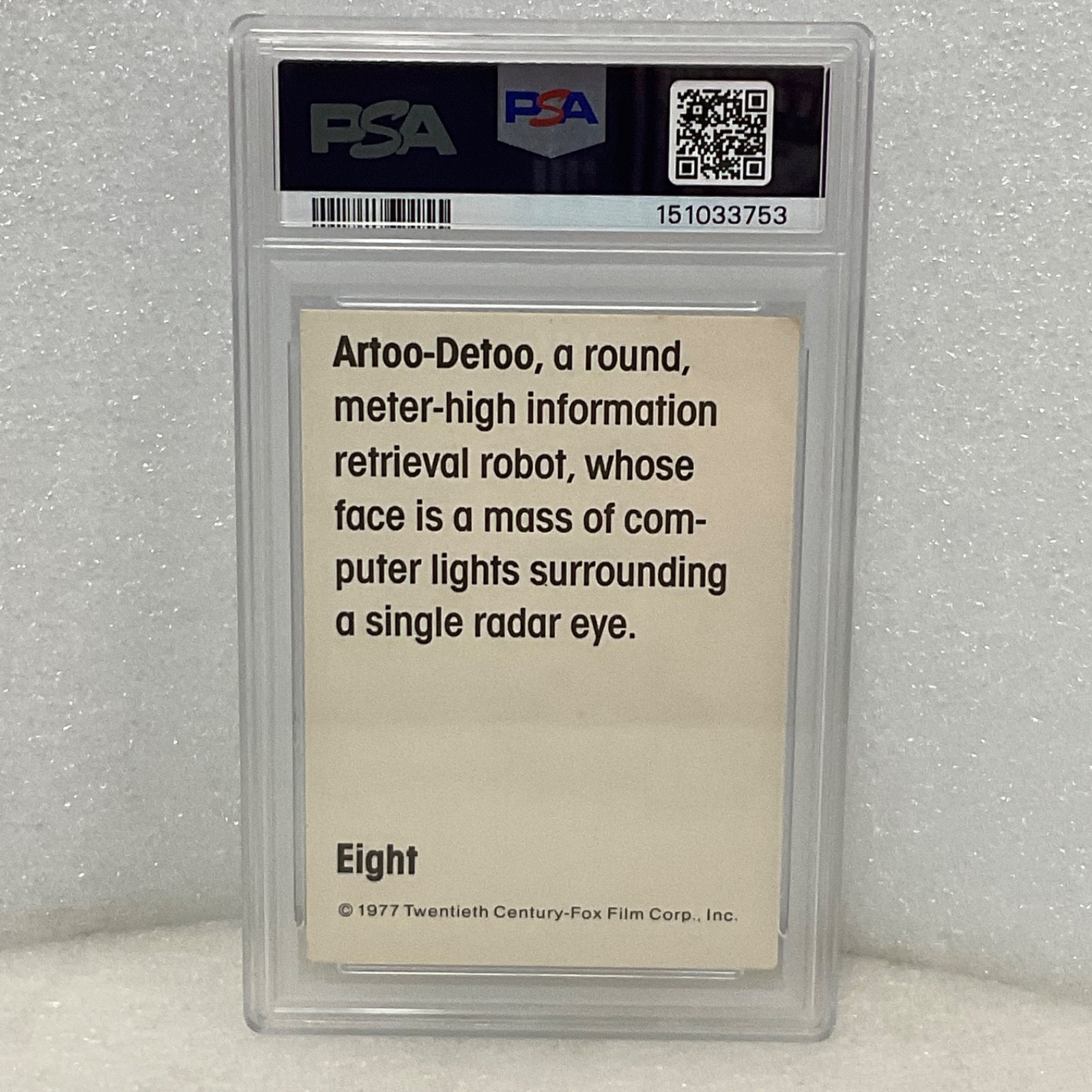 Star Wars 1977 Wonder Bread Artoo-Detoo #8 PSA 5 CERT#151033753 - Image 5