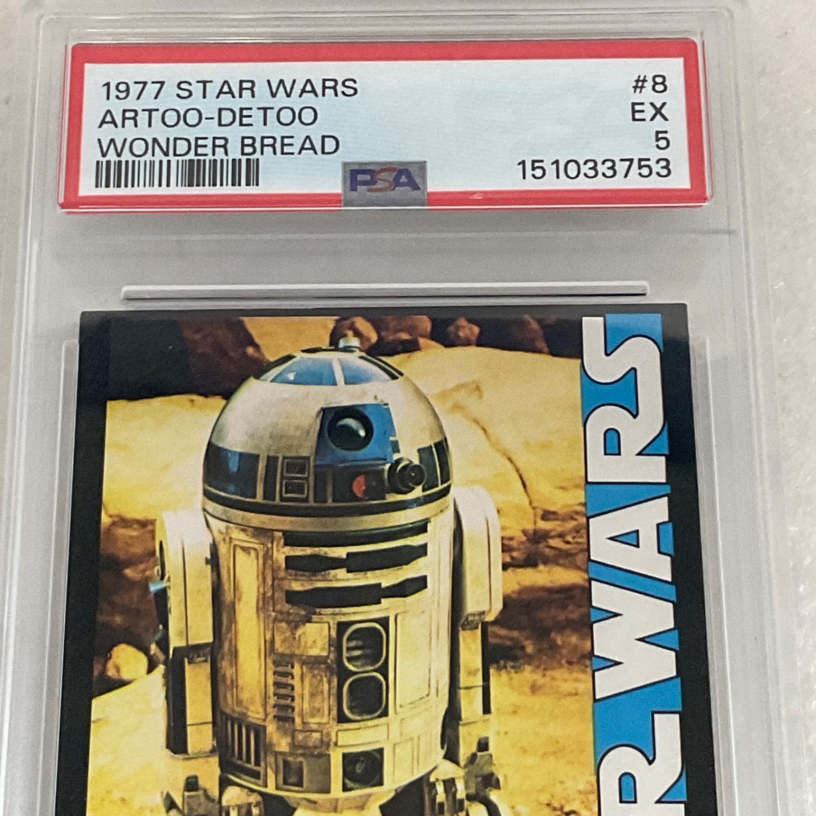 Star Wars 1977 Wonder Bread Artoo-Detoo #8 PSA 5 CERT#151033753 - Image 7